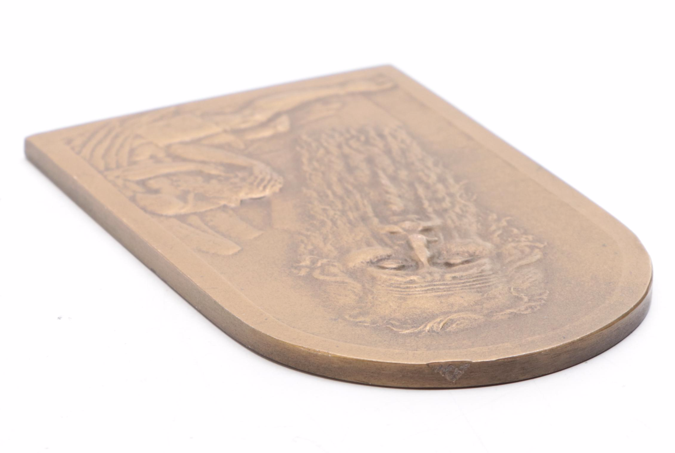 Medalucart Co. NY "Union of Faiths" Bronze Medal by Louis Rosenthal, 1938