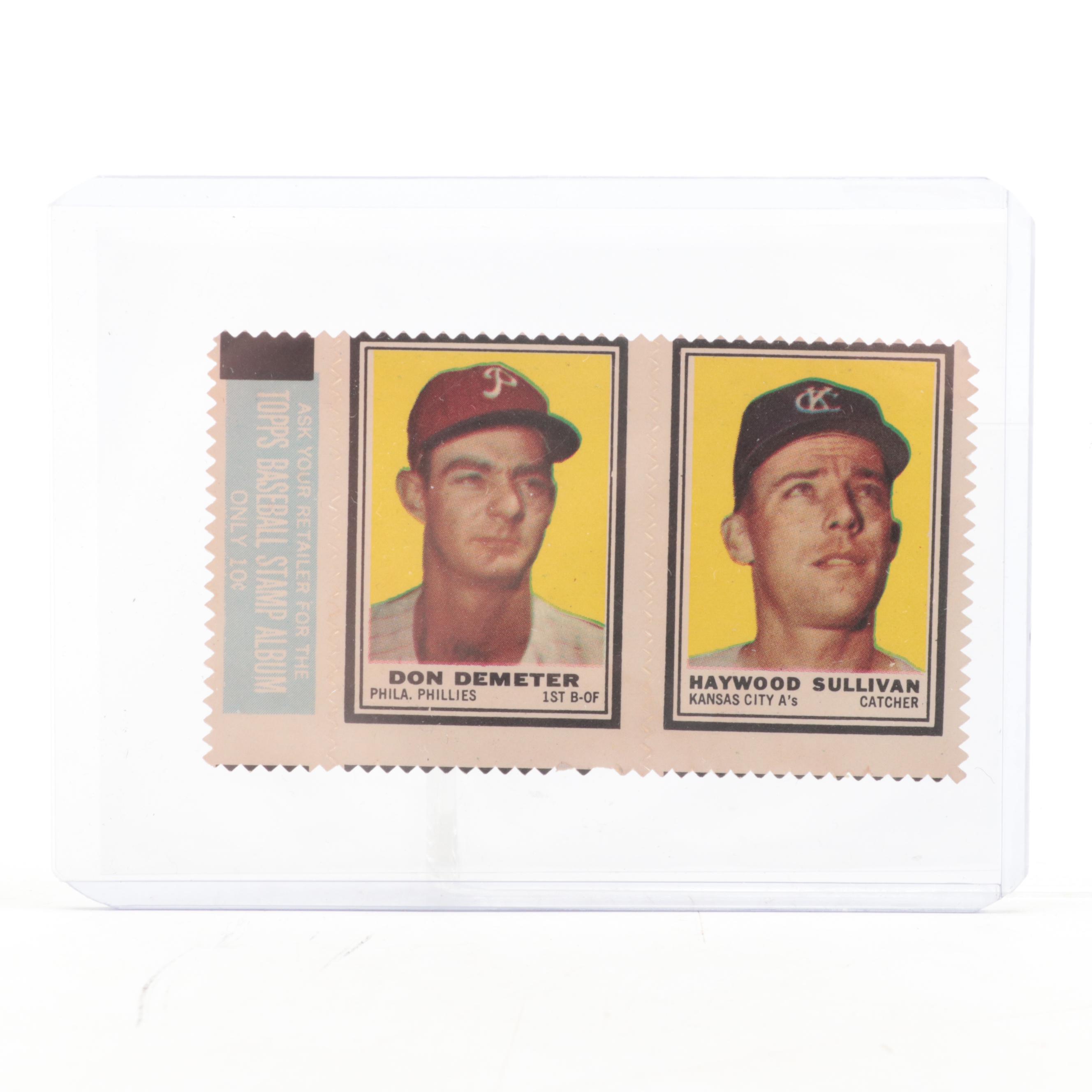 1962 Topps Stamp Panels with Sandy Koufax, Hobie Landrith and More