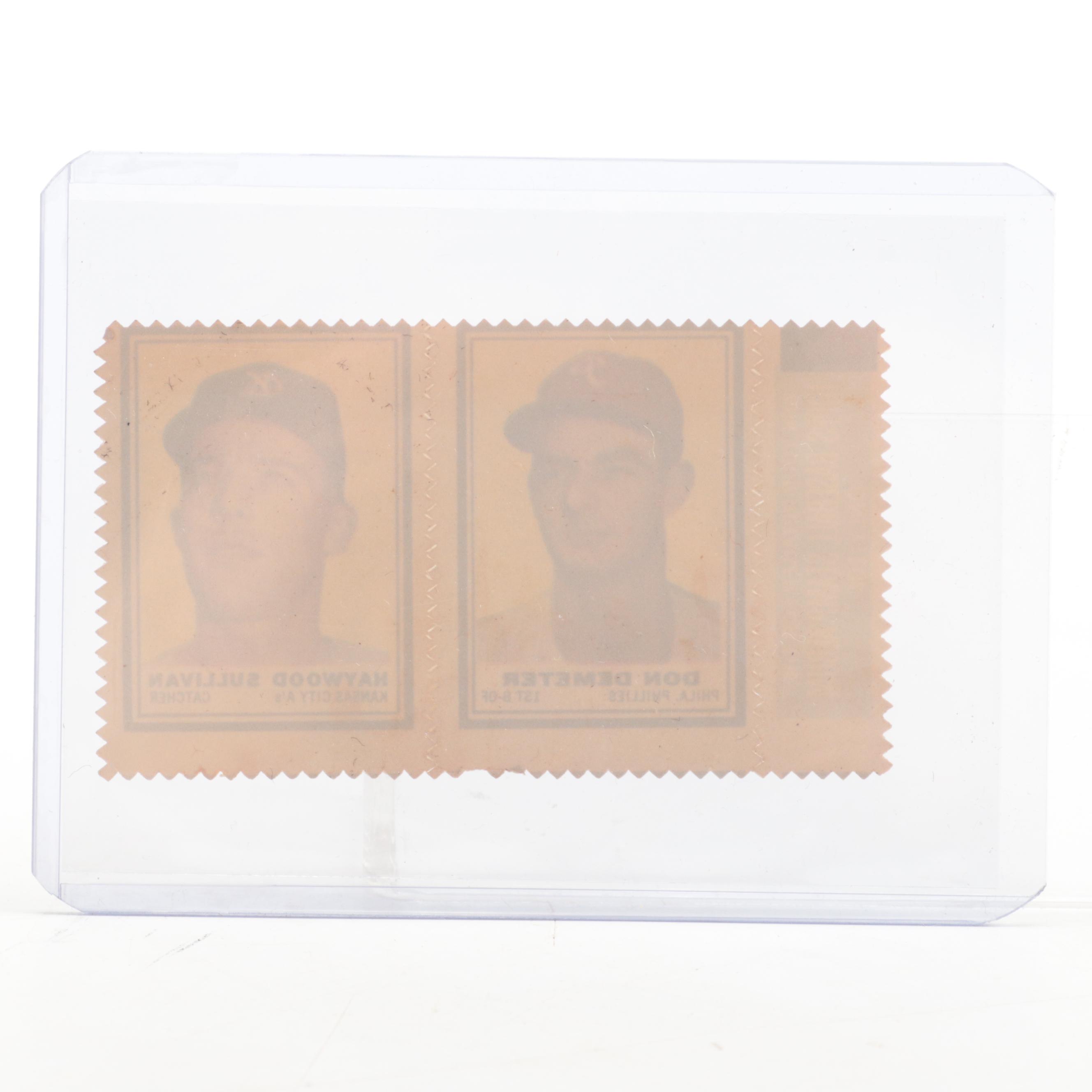 1962 Topps Stamp Panels with Sandy Koufax, Hobie Landrith and More