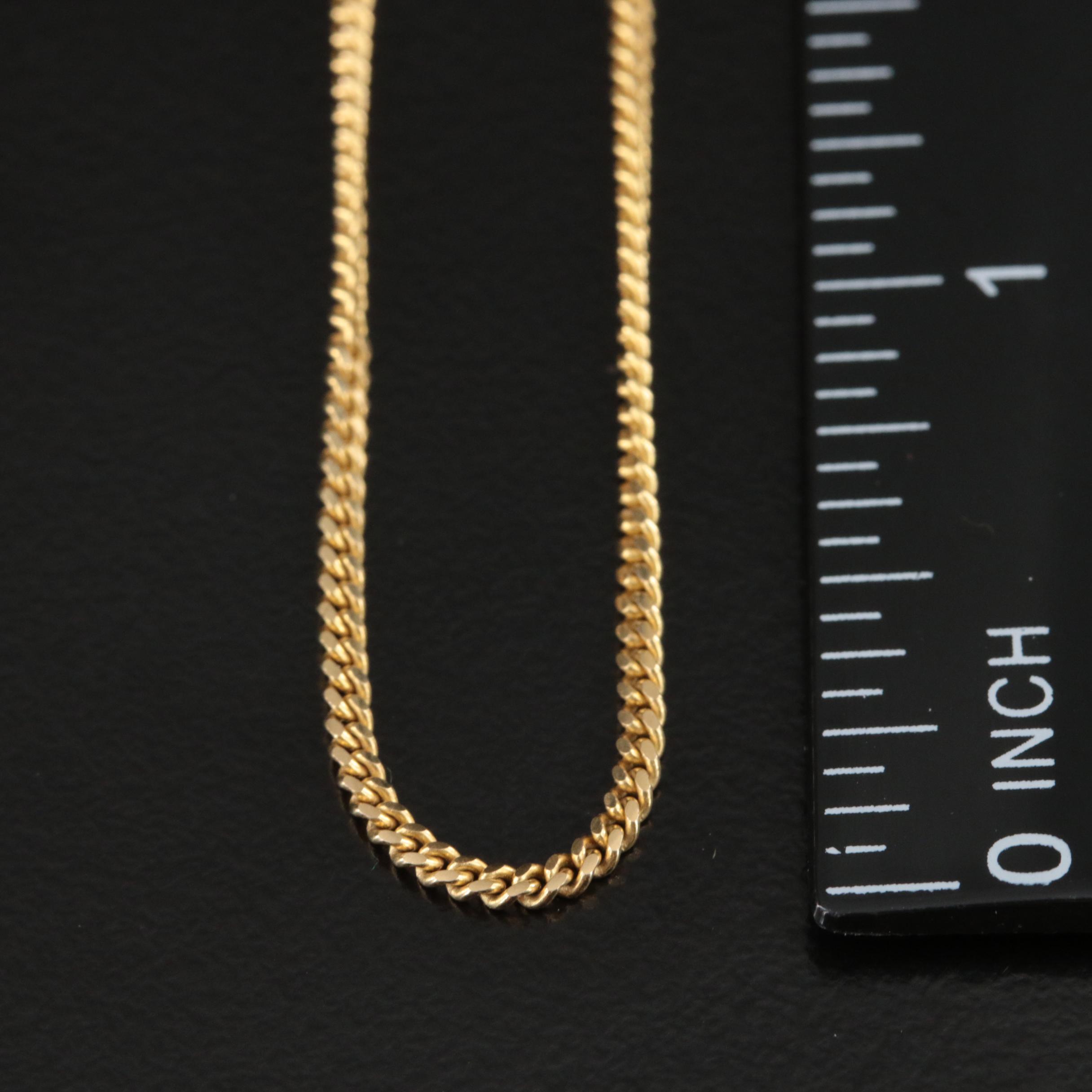 14K Curb Chain Necklace
