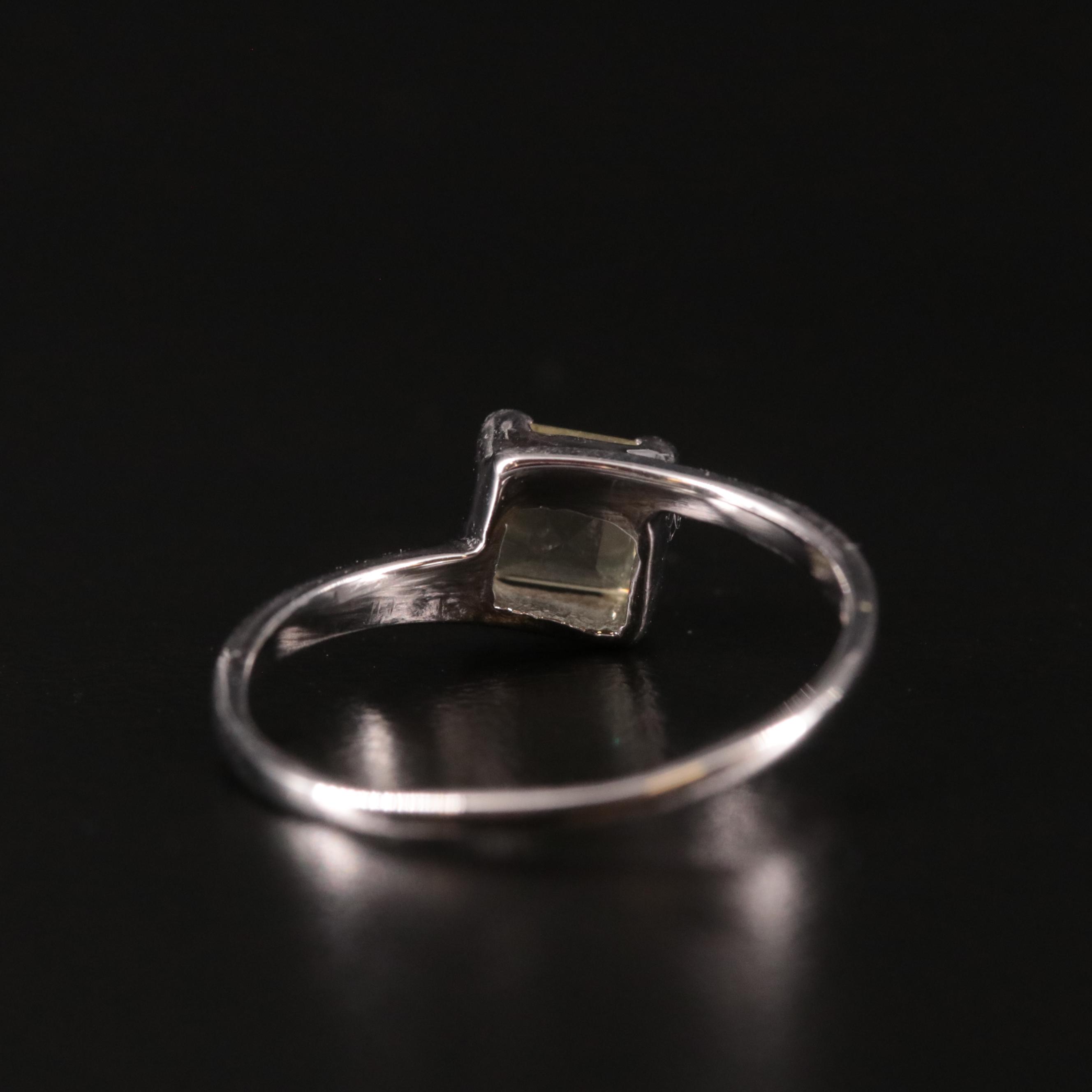 Sterling Citrine Bypass Ring