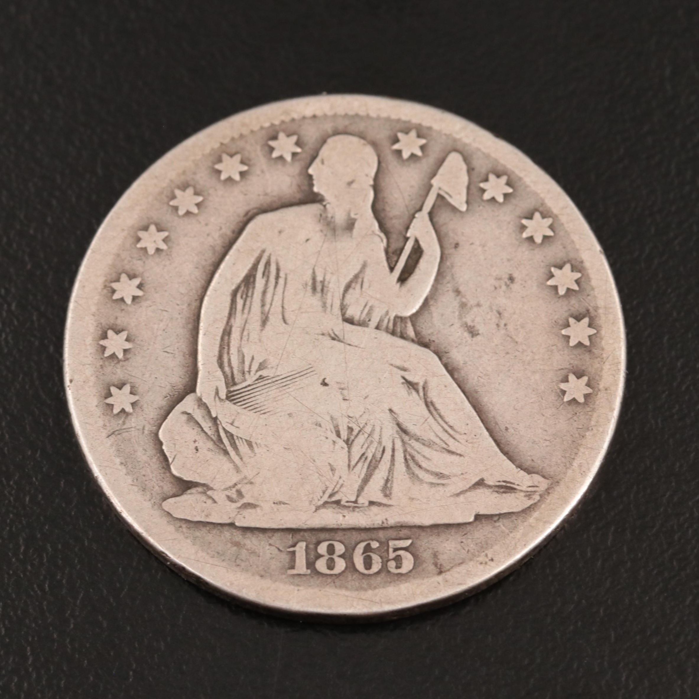 1865-S Seated Liberty Half Dollar
