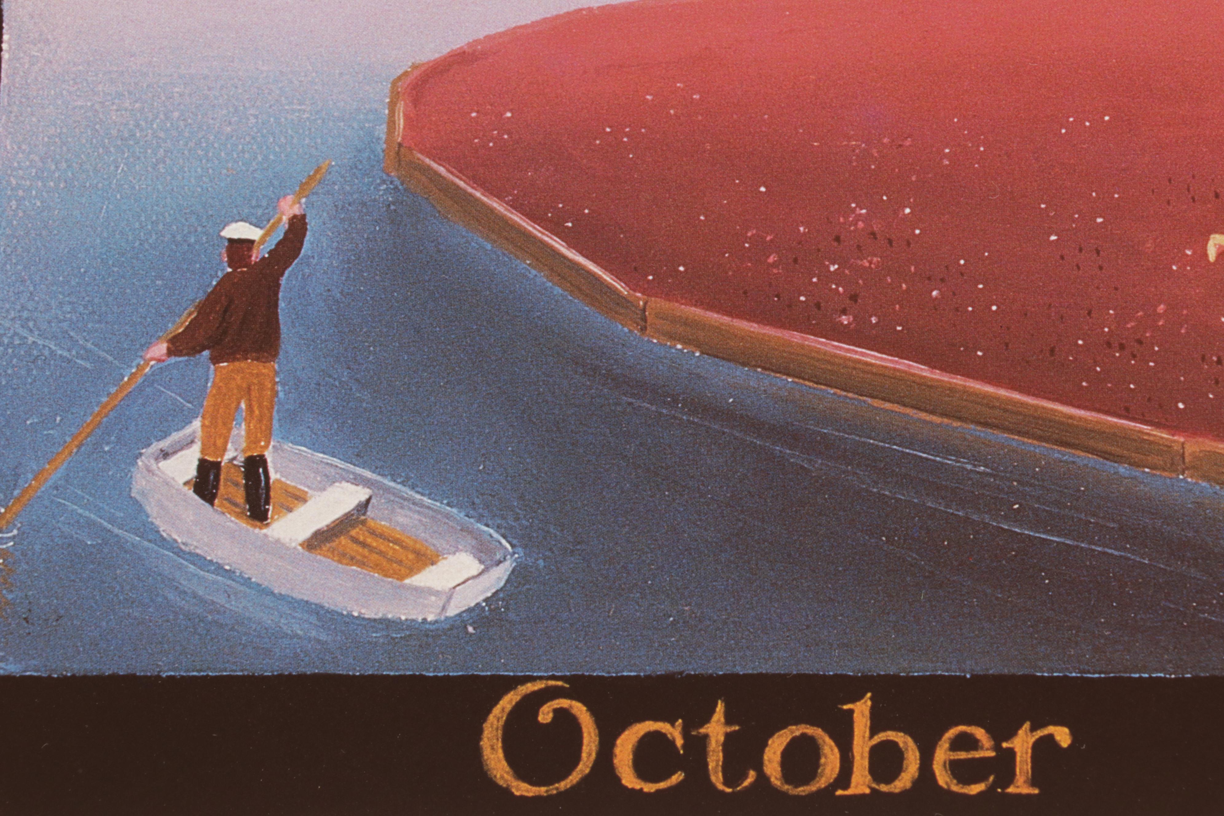 James Wallace Baker Offset Lithograph "A Nantucket Year," Circa 1986