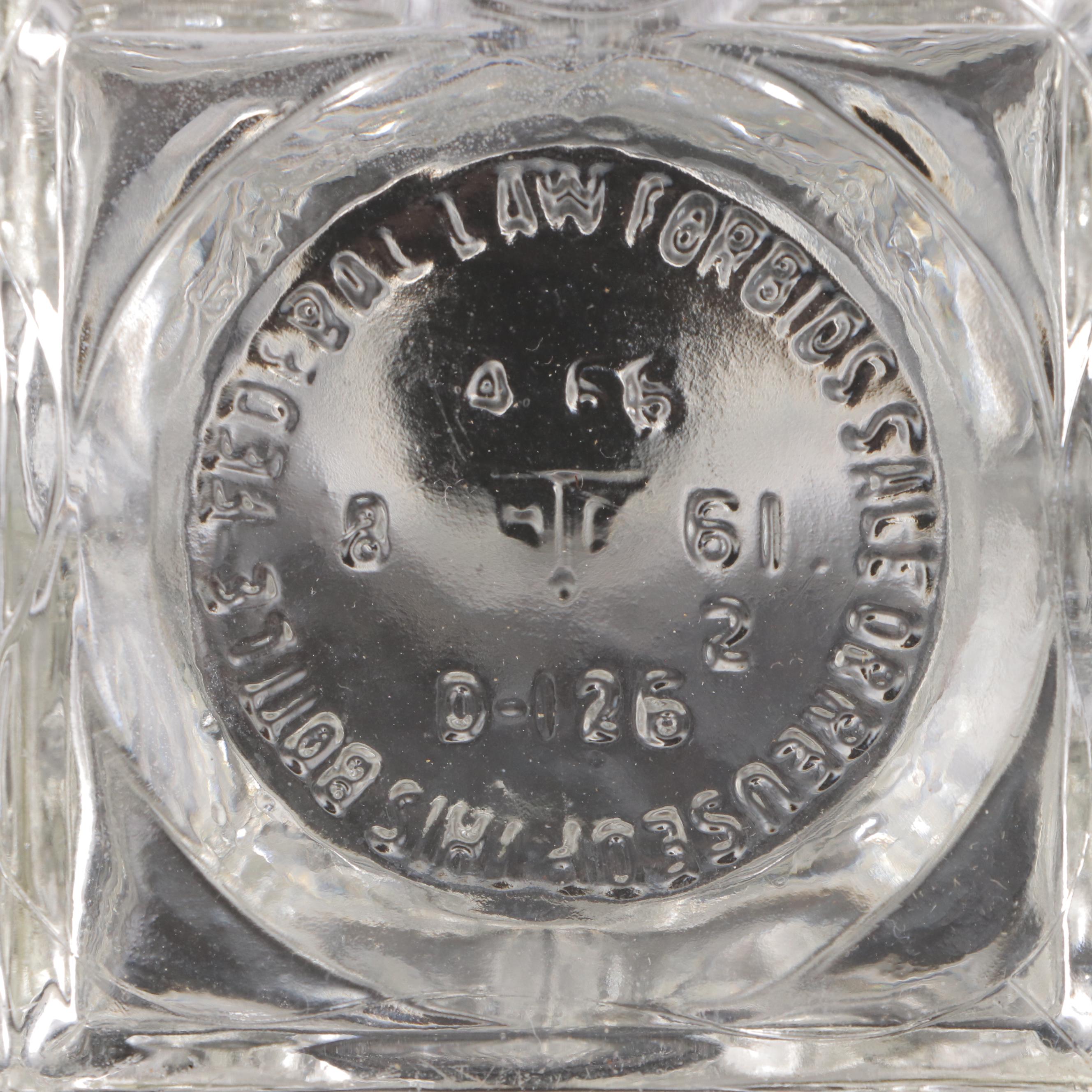 Anchor Hocking Star and Cameo Medallion and Other Pressed Glass Decanters