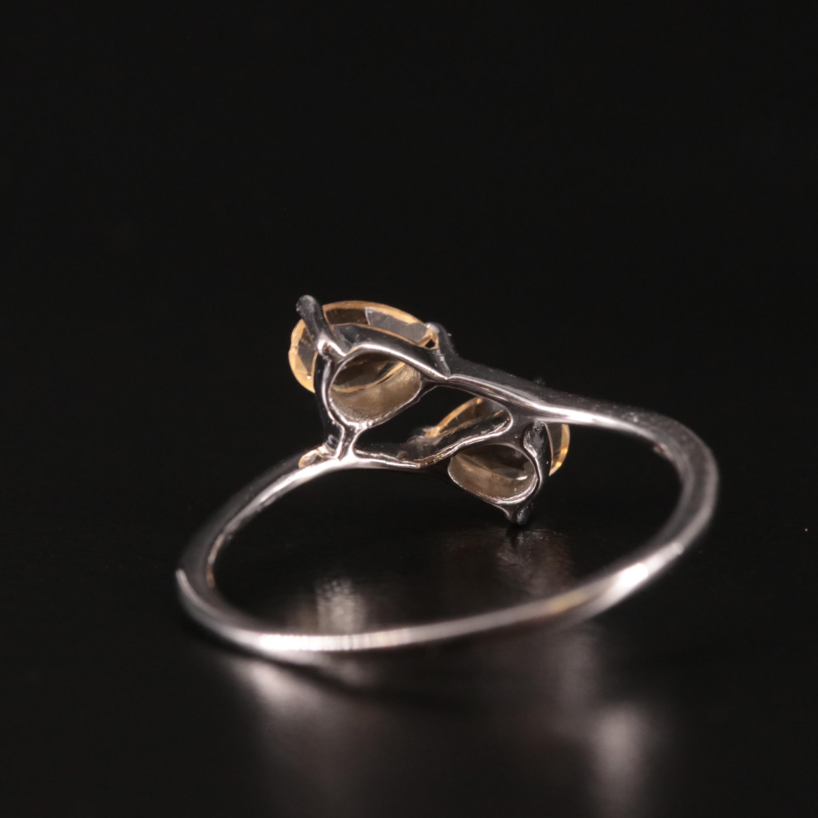 Sterling Citrine Ring