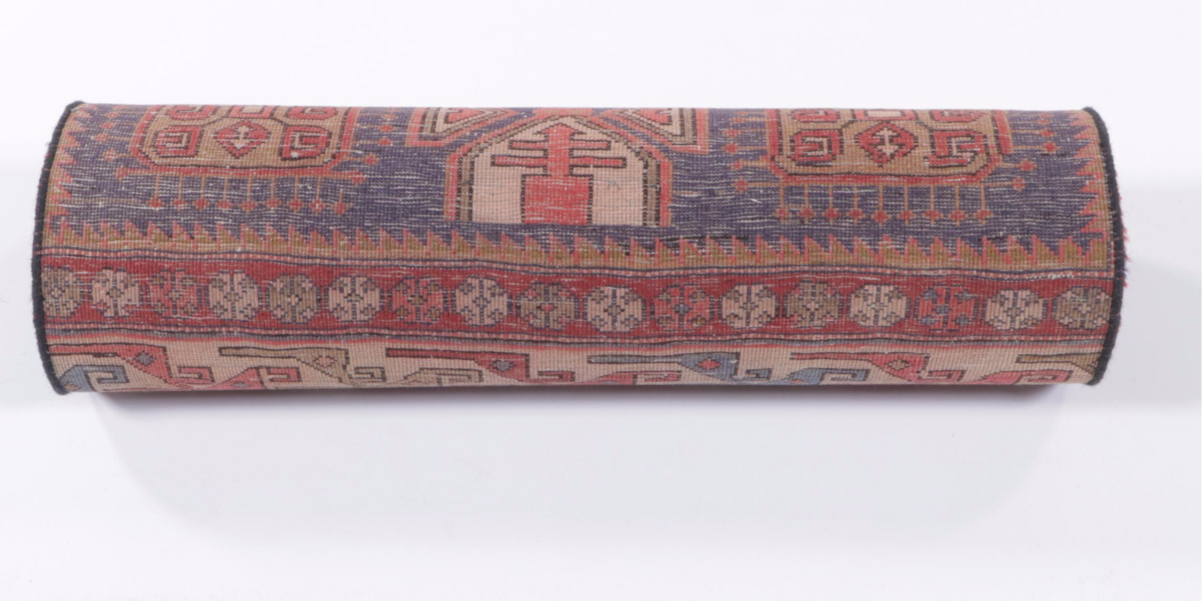 2'5 x 9'6 Hand-Knotted Caucasian Kazak Remnant Carpet Runner