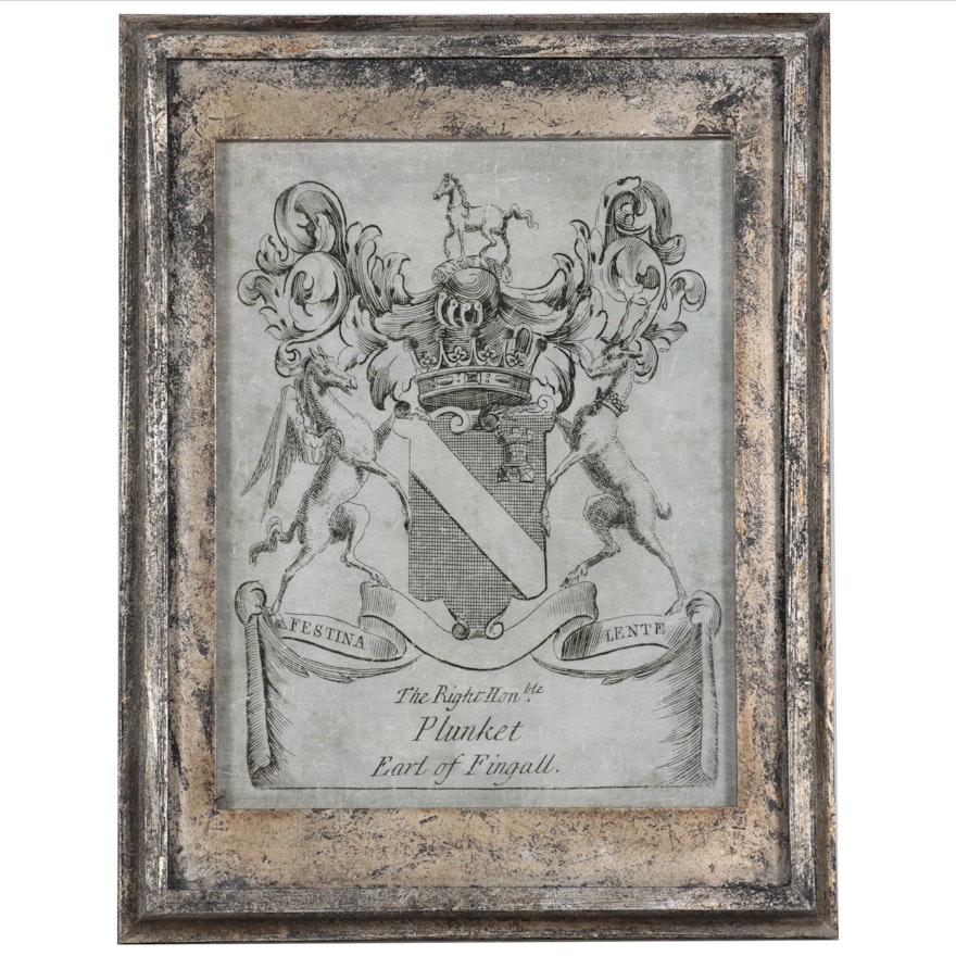 Offset Lithograph "The Right Honorable Plunket, Earl of Fingall"