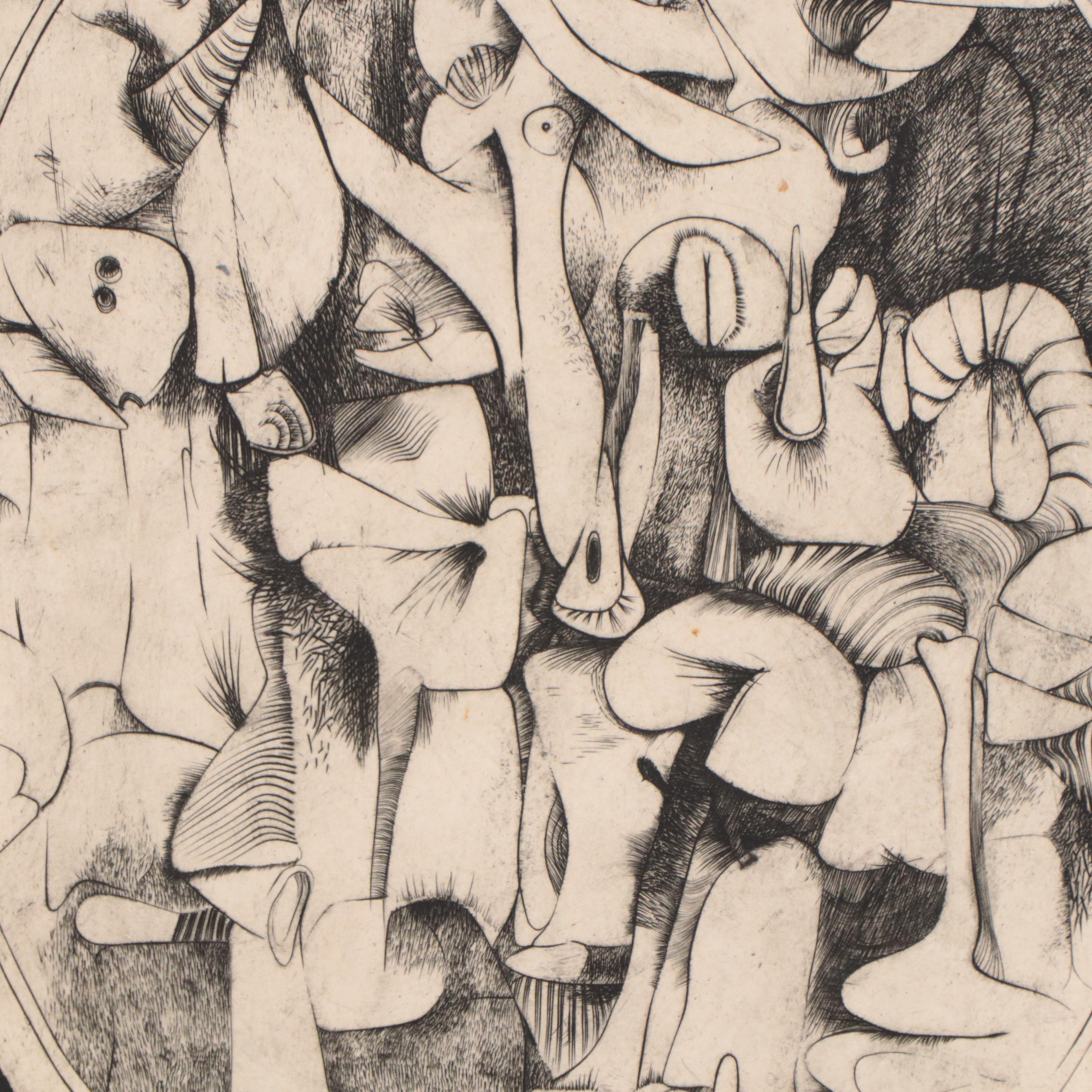 Kenneth Alvin Kerslake Etchings With Aquatint "The Witnessed Image", 2007