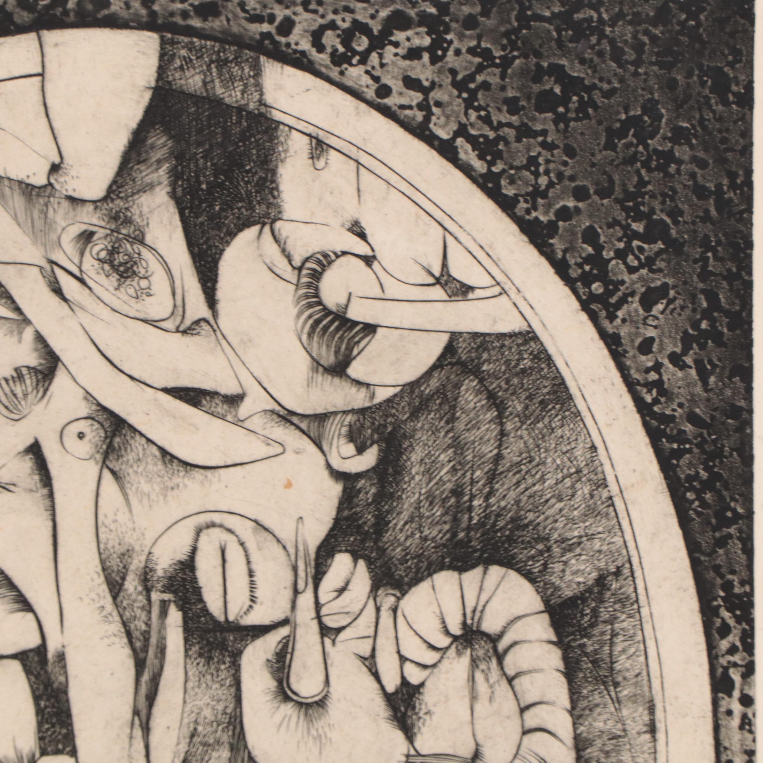 Kenneth Alvin Kerslake Etchings With Aquatint "The Witnessed Image", 2007