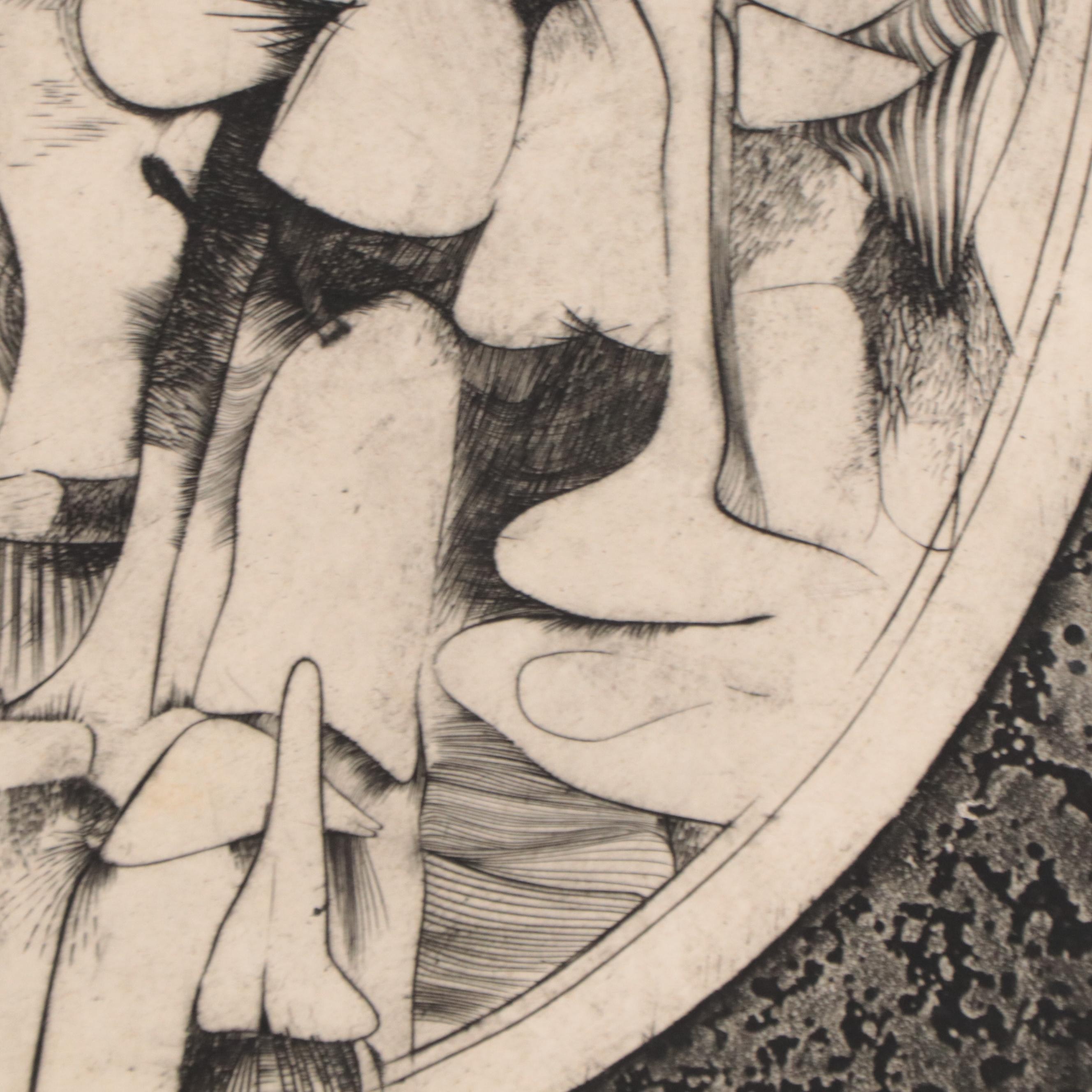 Kenneth Alvin Kerslake Etchings With Aquatint "The Witnessed Image", 2007