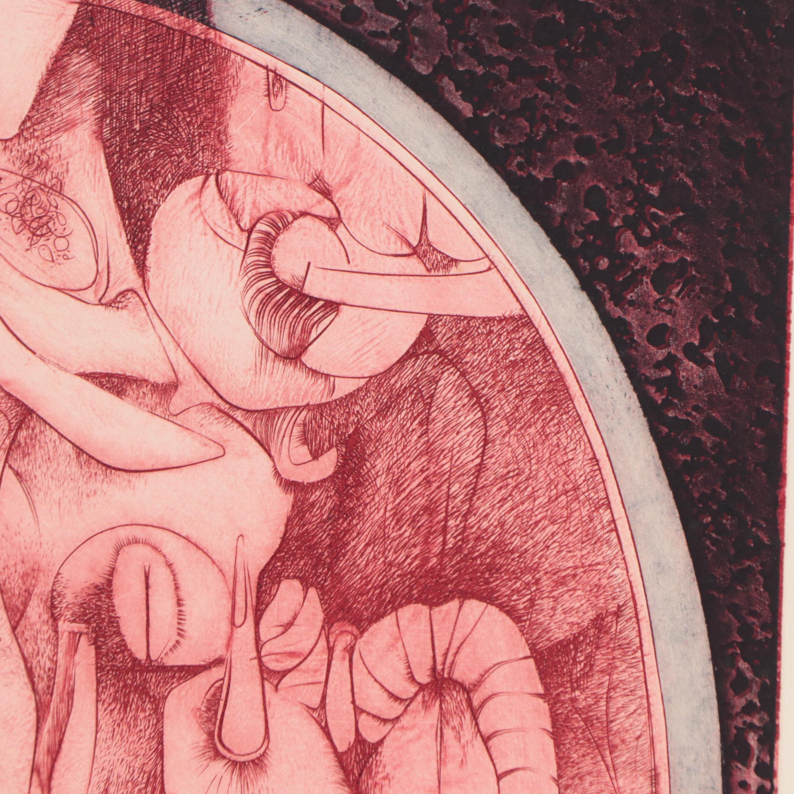 Kenneth Alvin Kerslake Etchings With Aquatint "The Witnessed Image", 2007