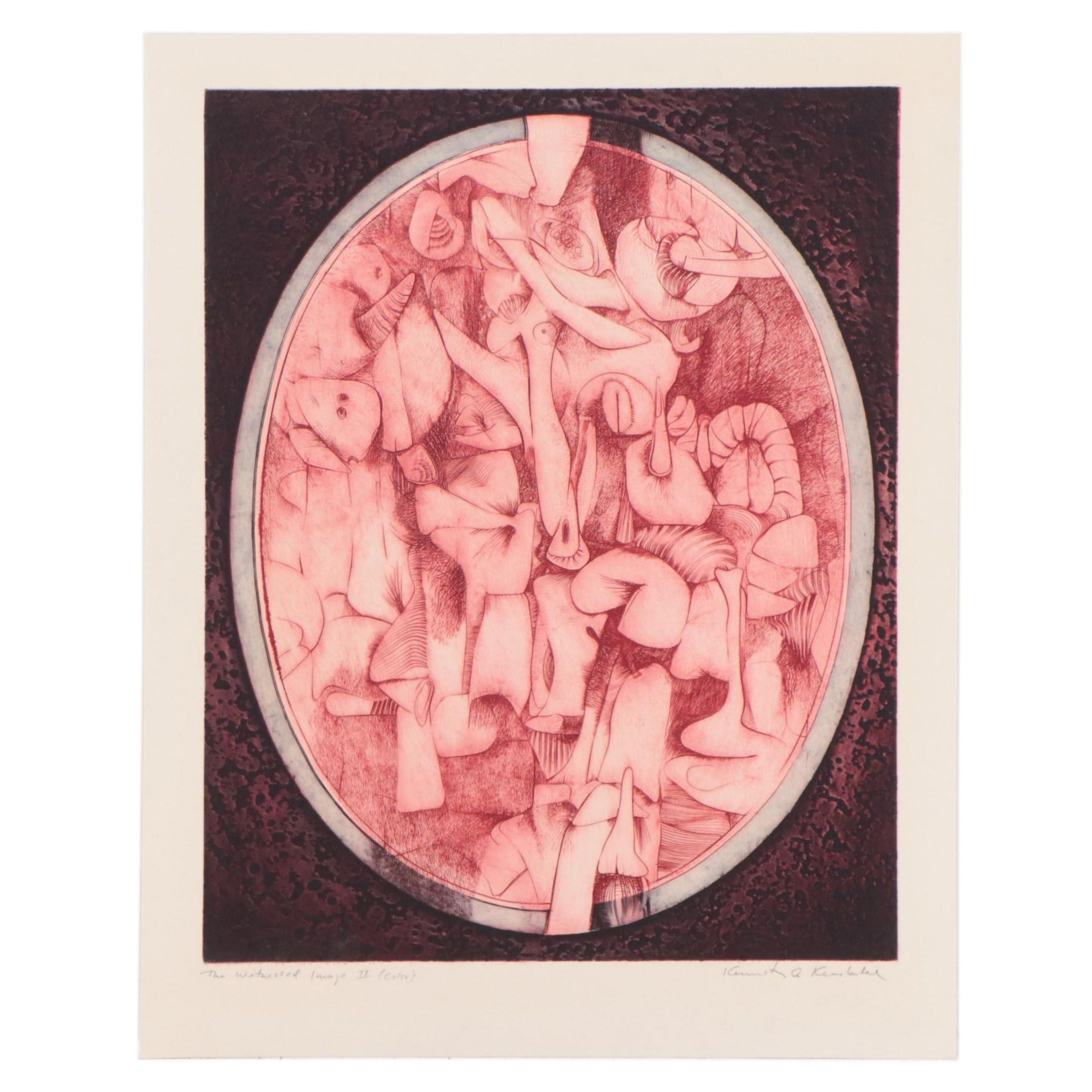 Kenneth Alvin Kerslake Etchings With Aquatint "The Witnessed Image", 2007
