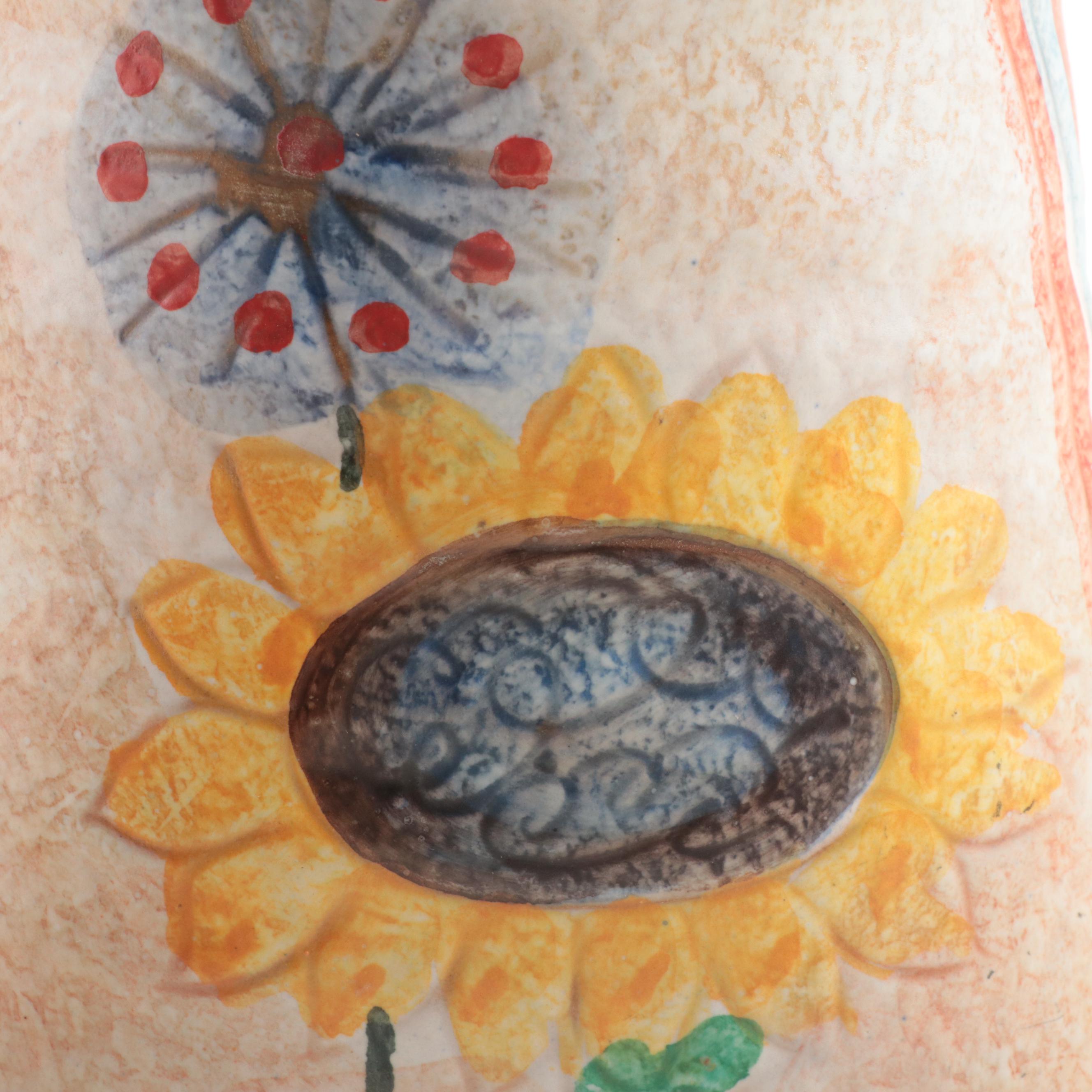 Italian Terracotta Art Pottery Wall Pocket