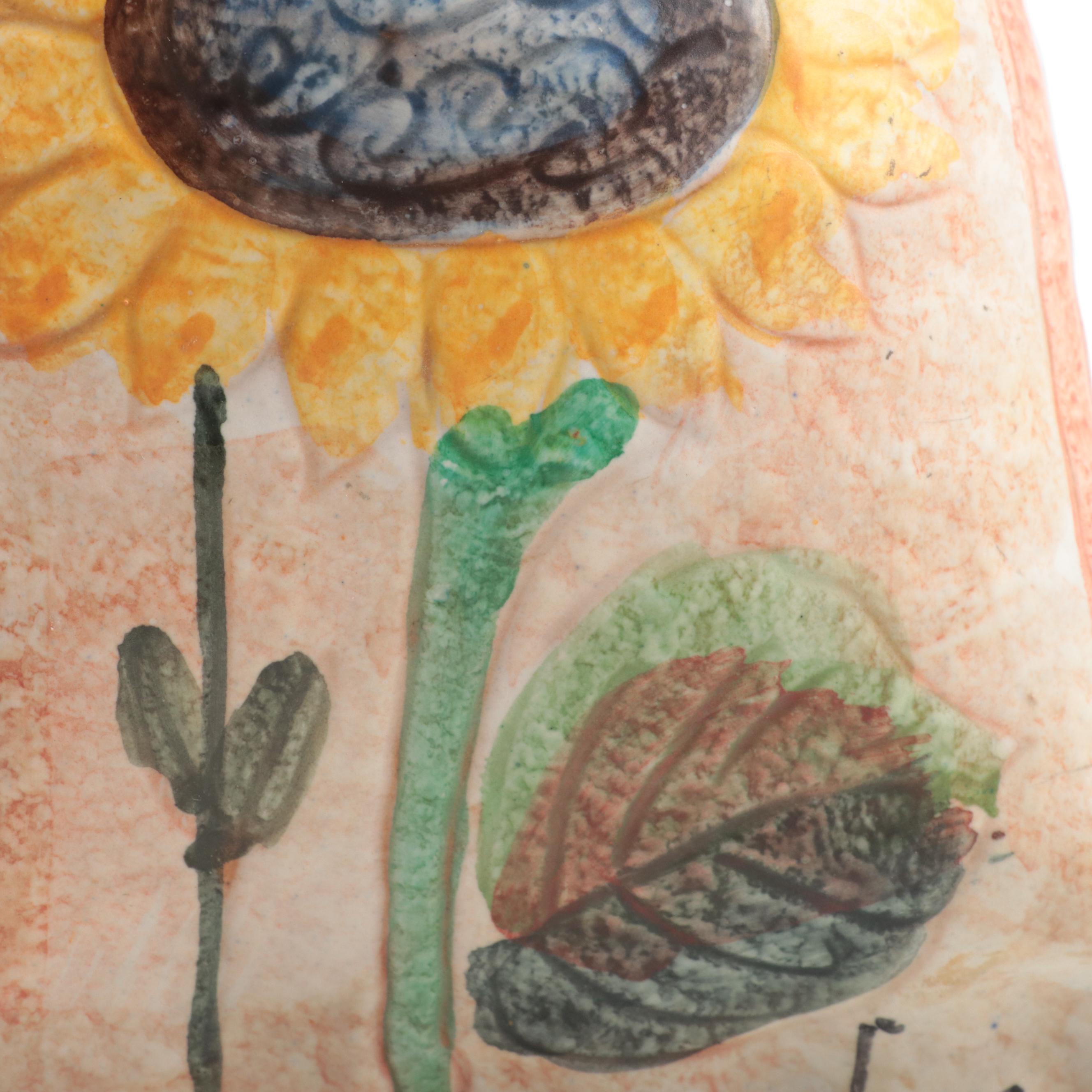 Italian Terracotta Art Pottery Wall Pocket