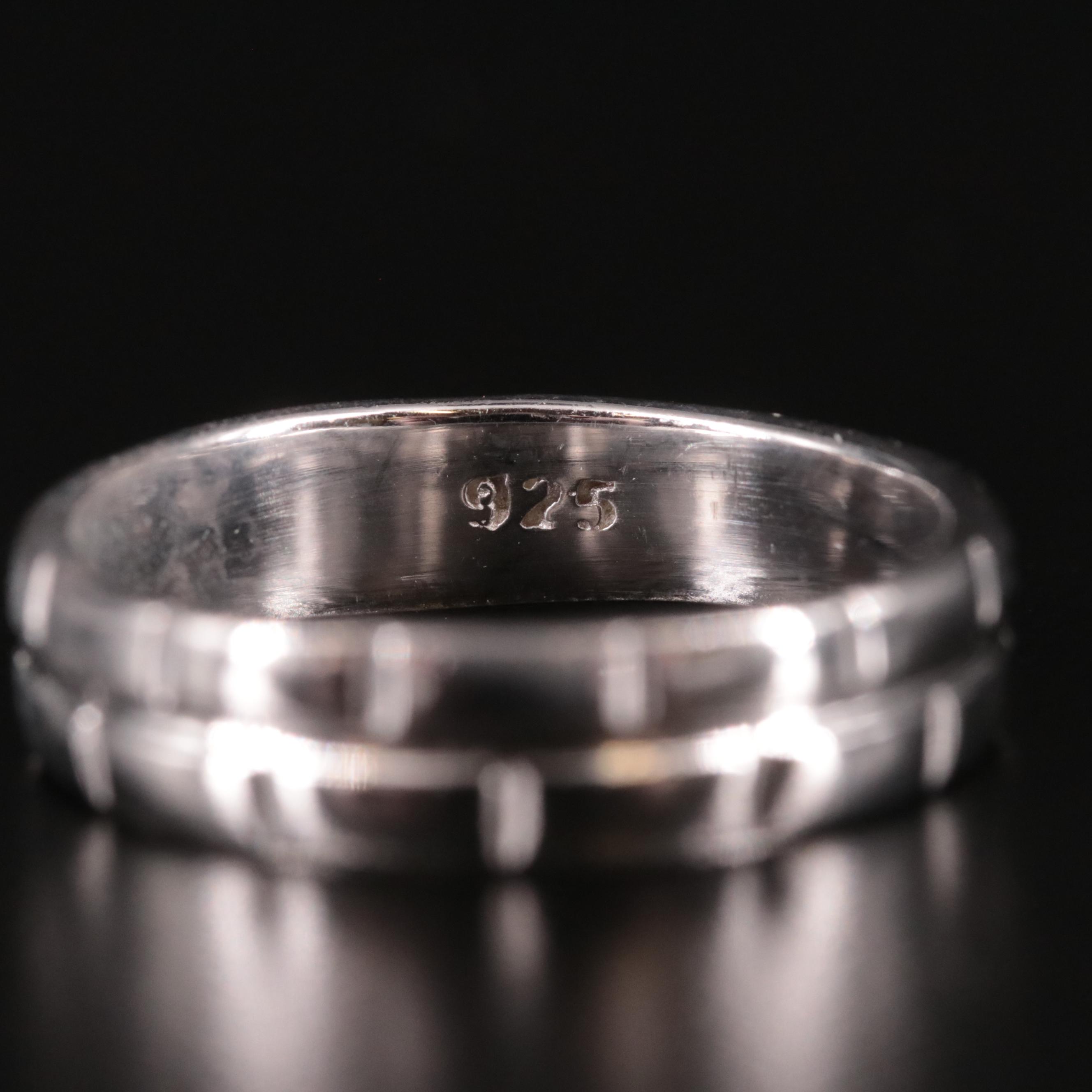 Sterling Patterned Band
