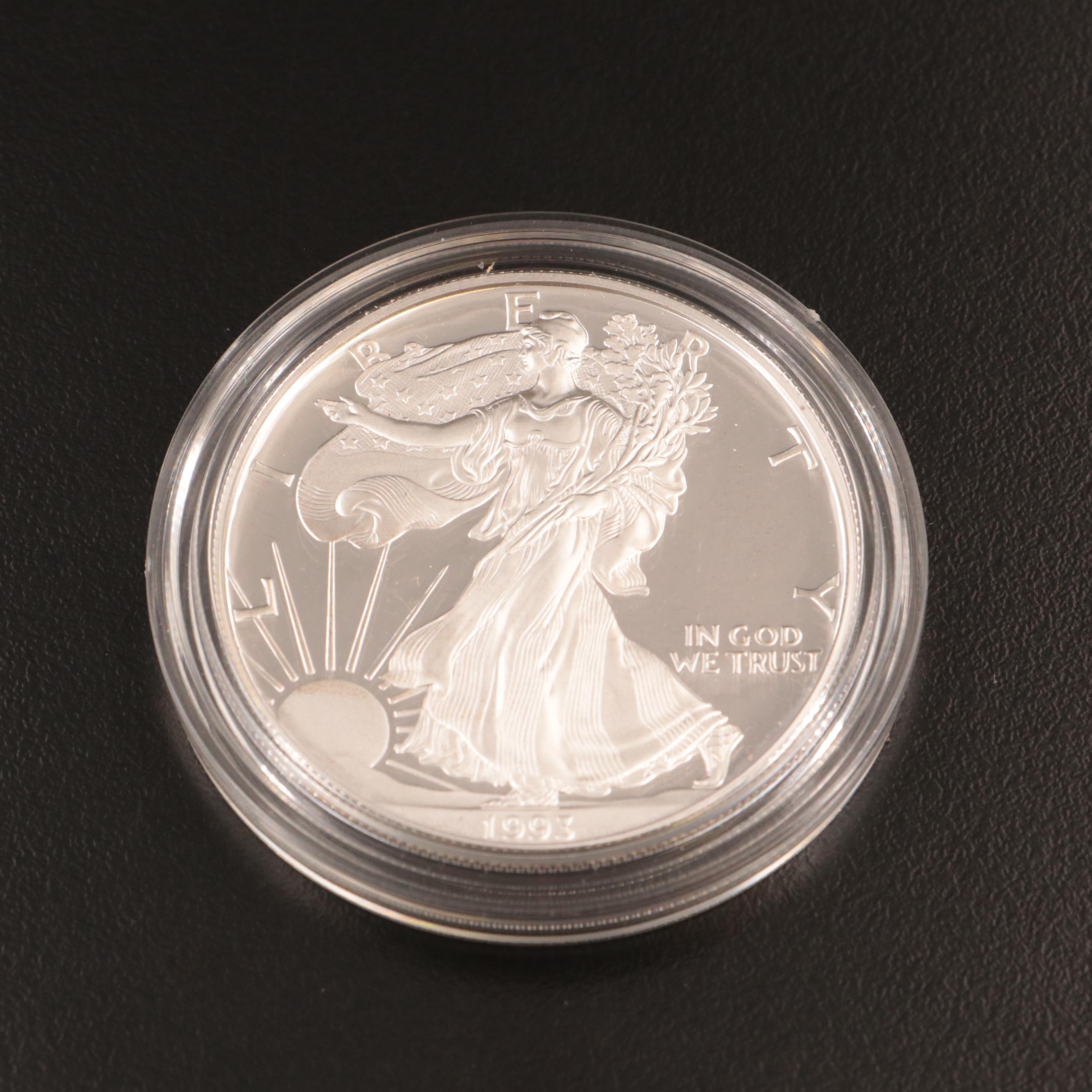 1993-P American Silver Eagle Proof Bullion Coin