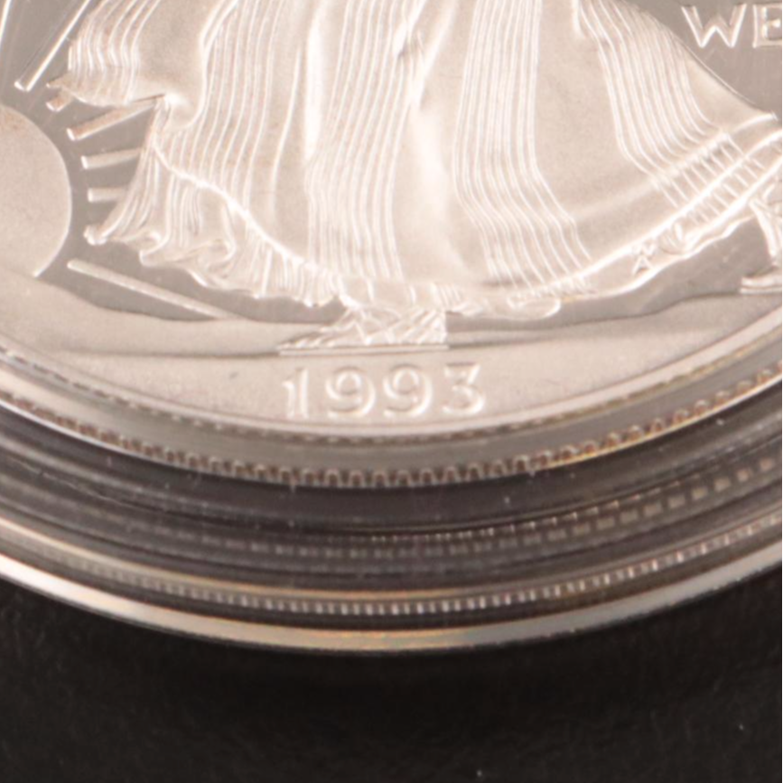 1993-P American Silver Eagle Proof Bullion Coin