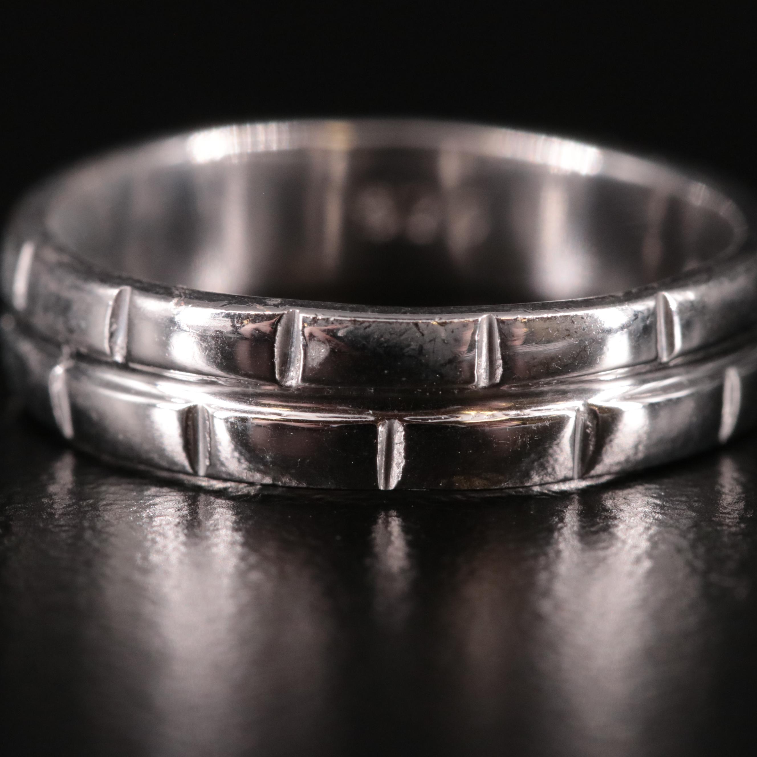 Sterling Patterned Band