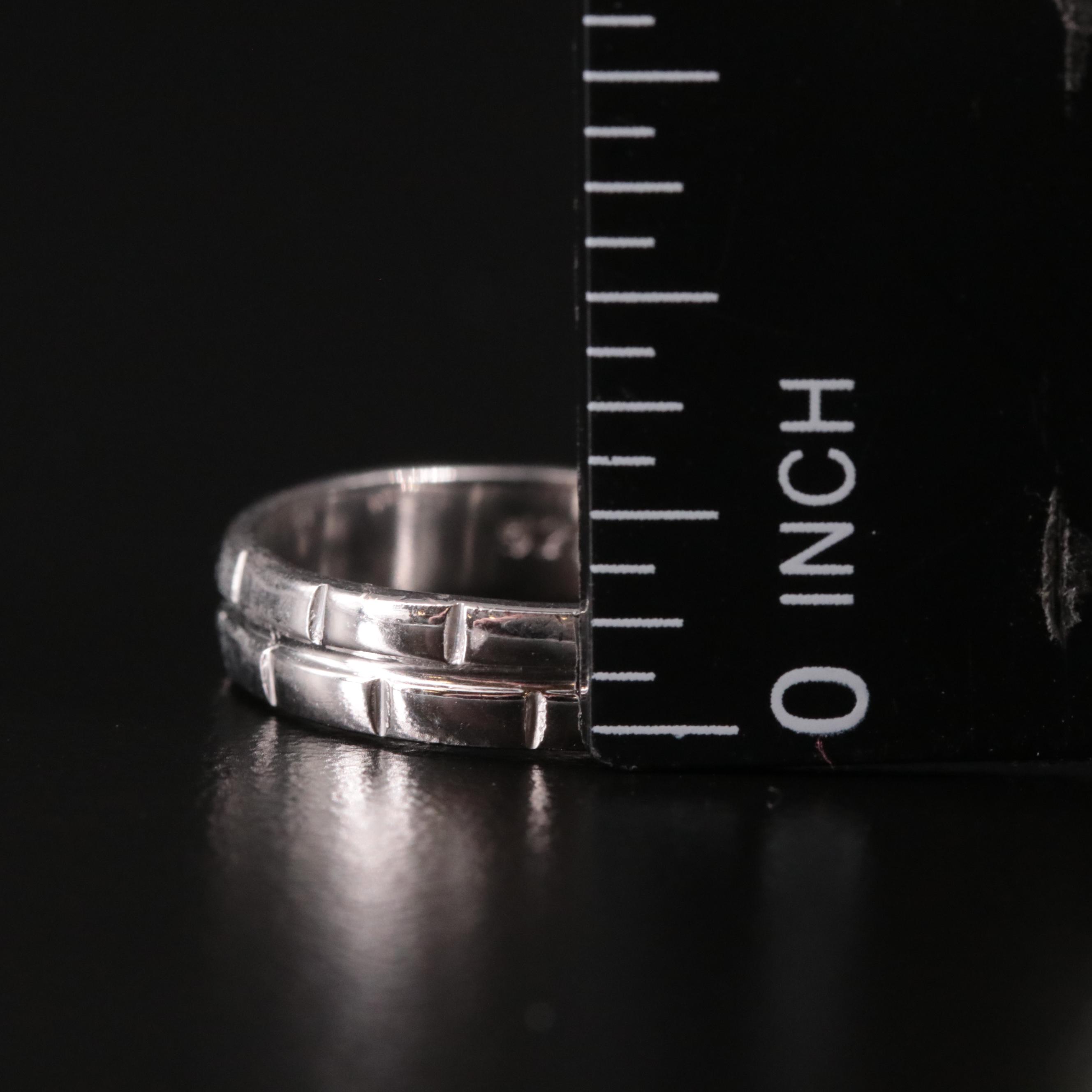 Sterling Patterned Band