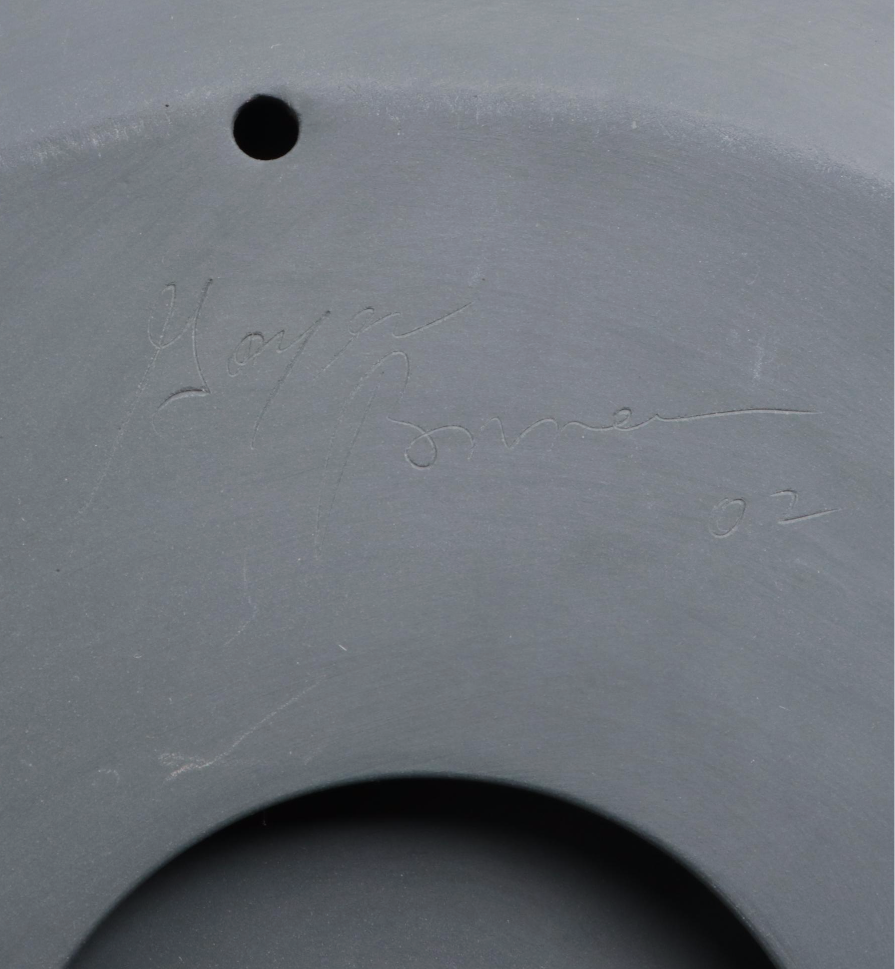 Goyer Bonneau Art Pottery Glossy Tiger Stripe Tray, 2002