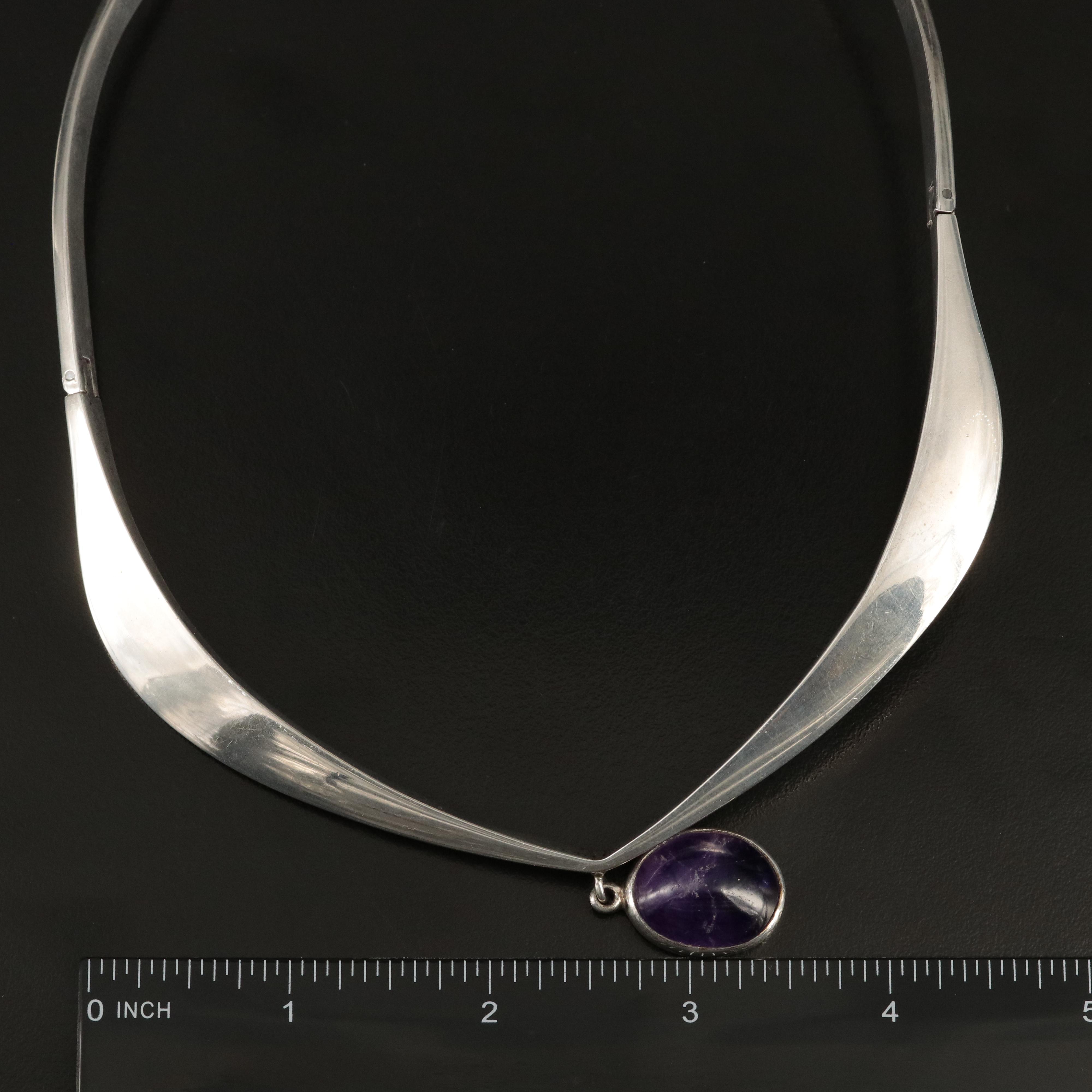 Sigfrido "Sigi" Pineda Sterling Amethyst Collar