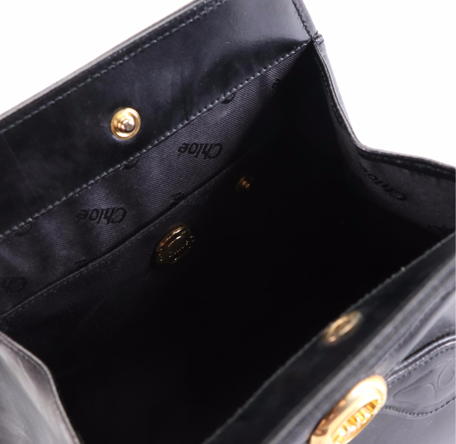 Chloe Structured  Top Handle Bag in Leather