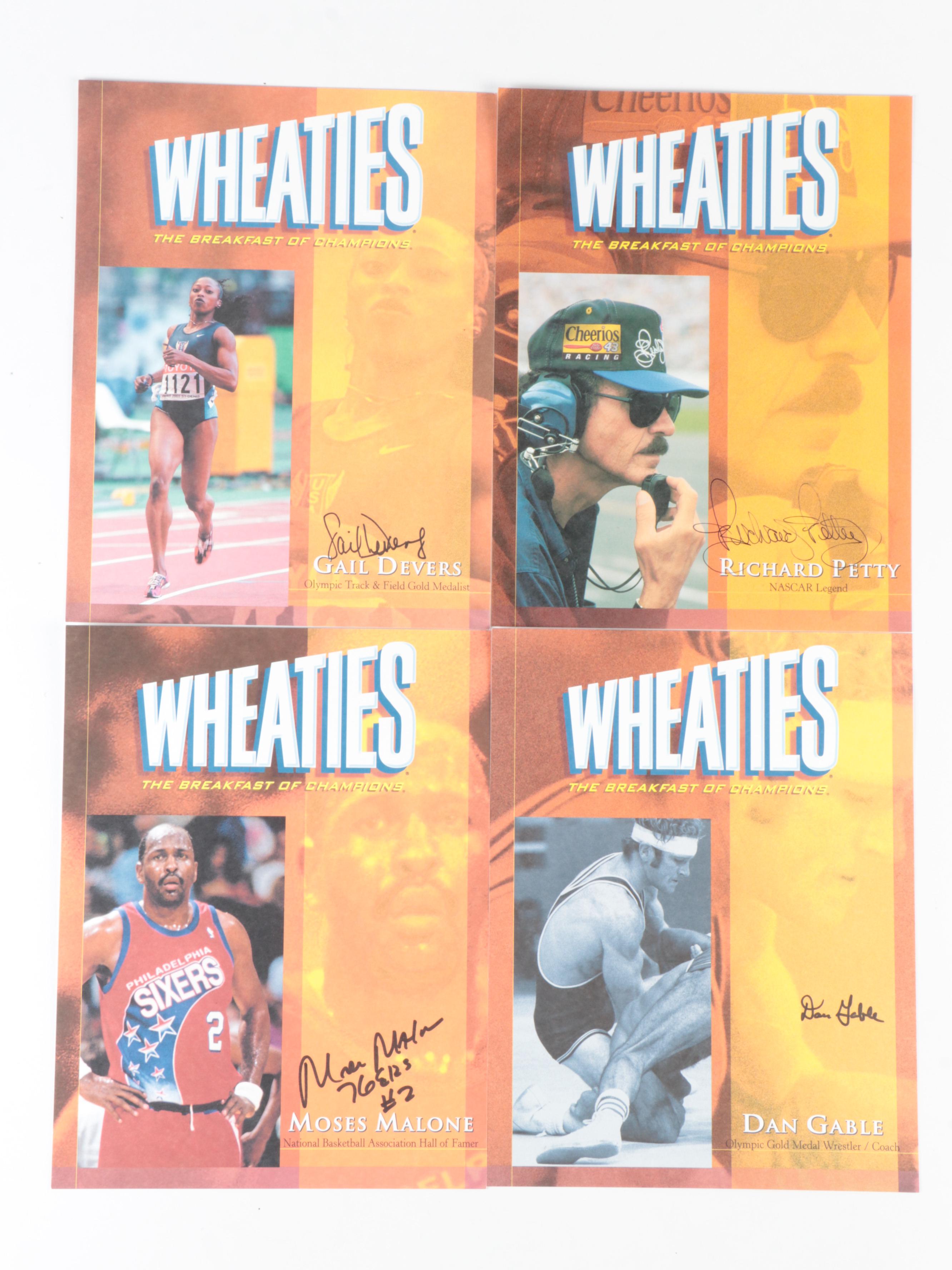 Wheaties Hall of Fame Signed Print Set with Killebrew, Hull, Ohno and More