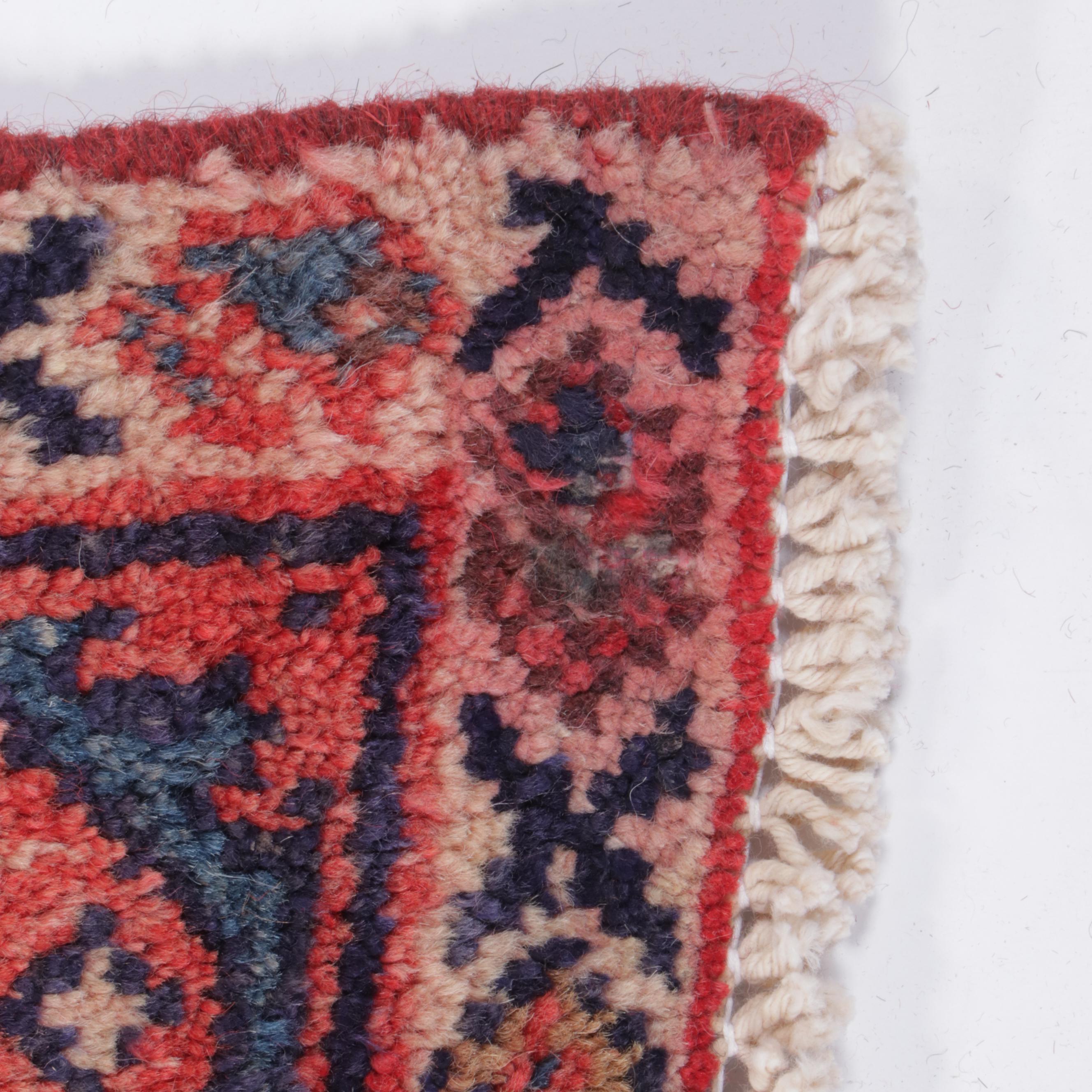 3'8 x 10'10 Hand-Knotted Persian Veramin Carpet Runner