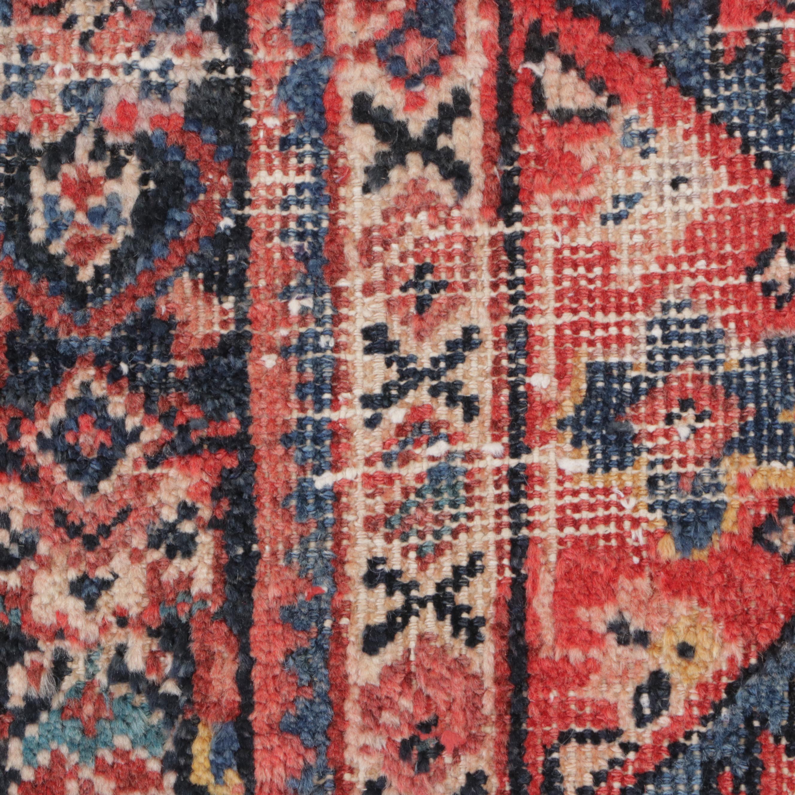 3'8 x 10'10 Hand-Knotted Persian Veramin Carpet Runner