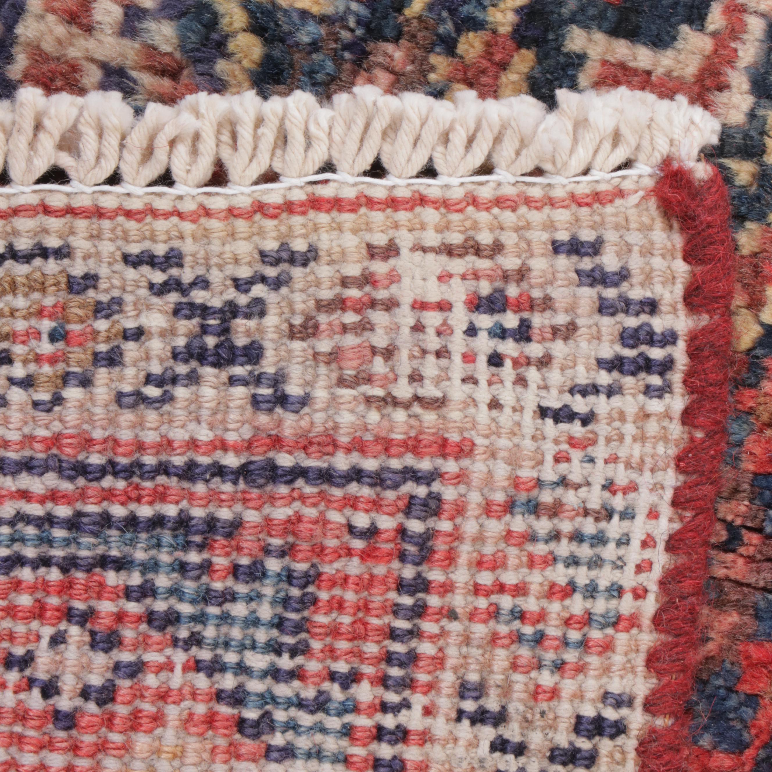 3'8 x 10'10 Hand-Knotted Persian Veramin Carpet Runner