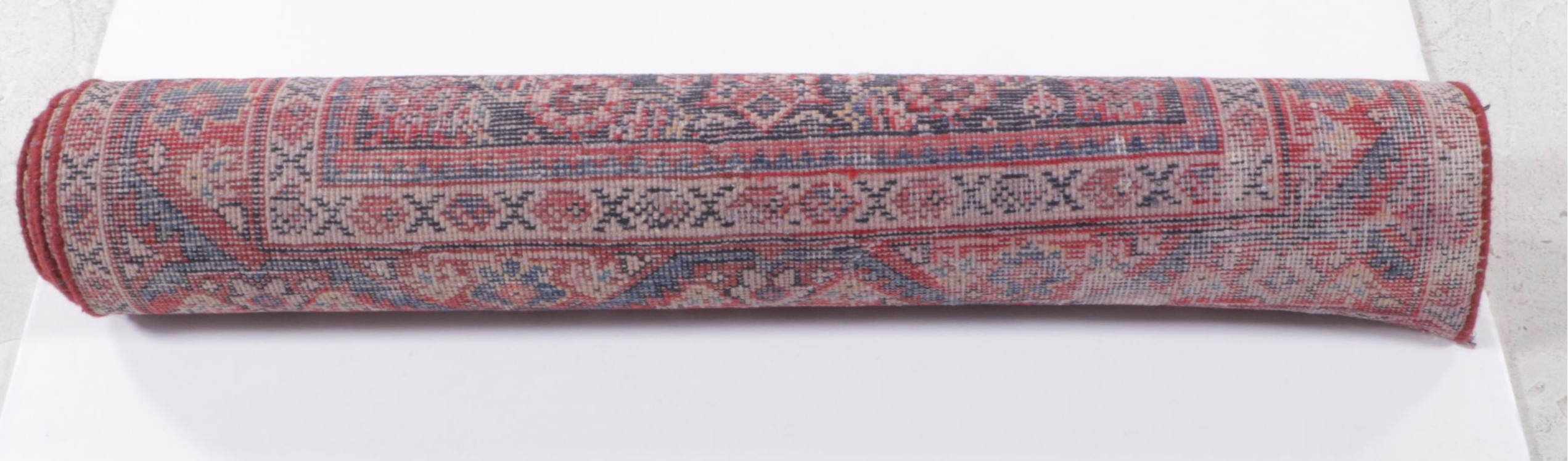 3'8 x 10'10 Hand-Knotted Persian Veramin Carpet Runner