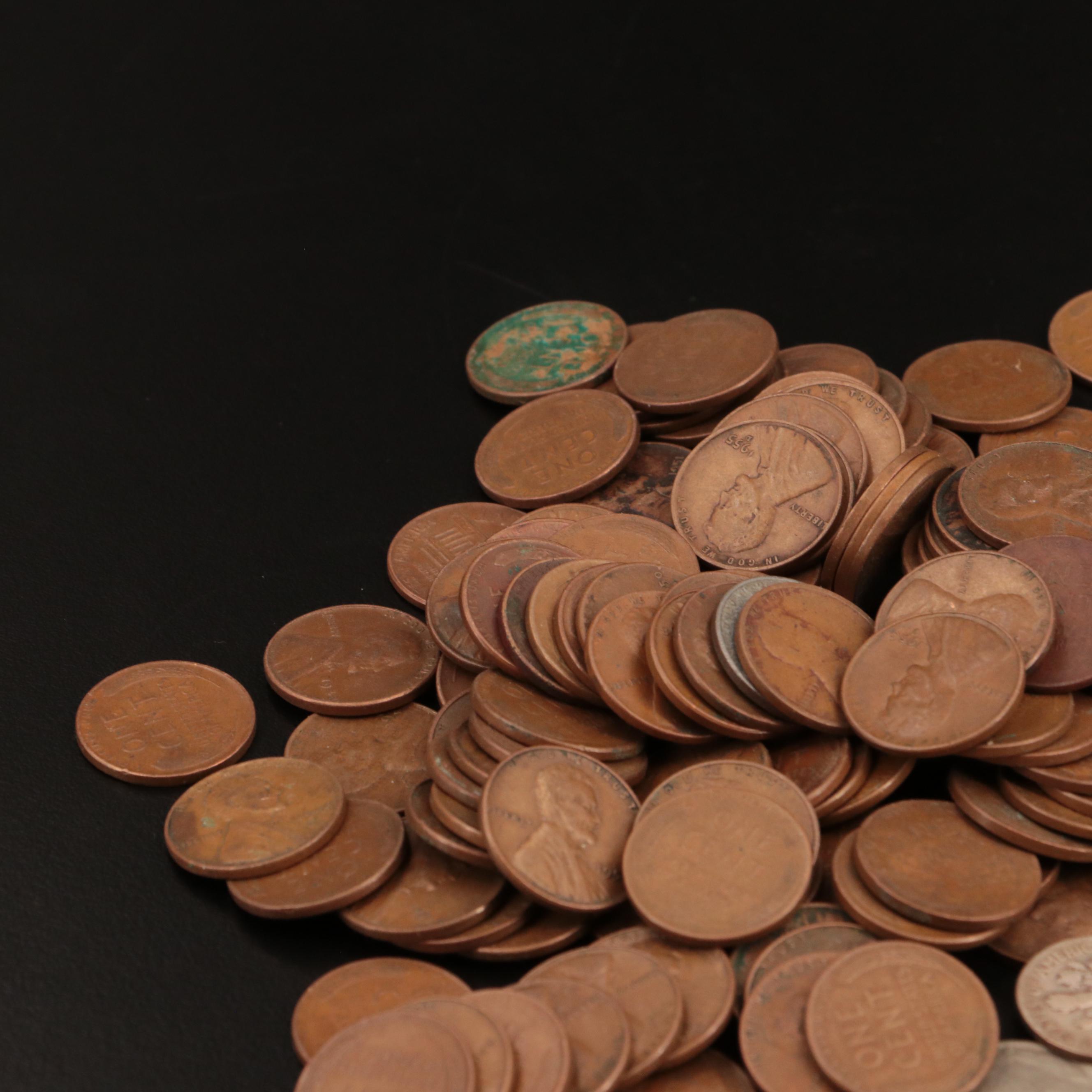 Copper and Silver United States Coins