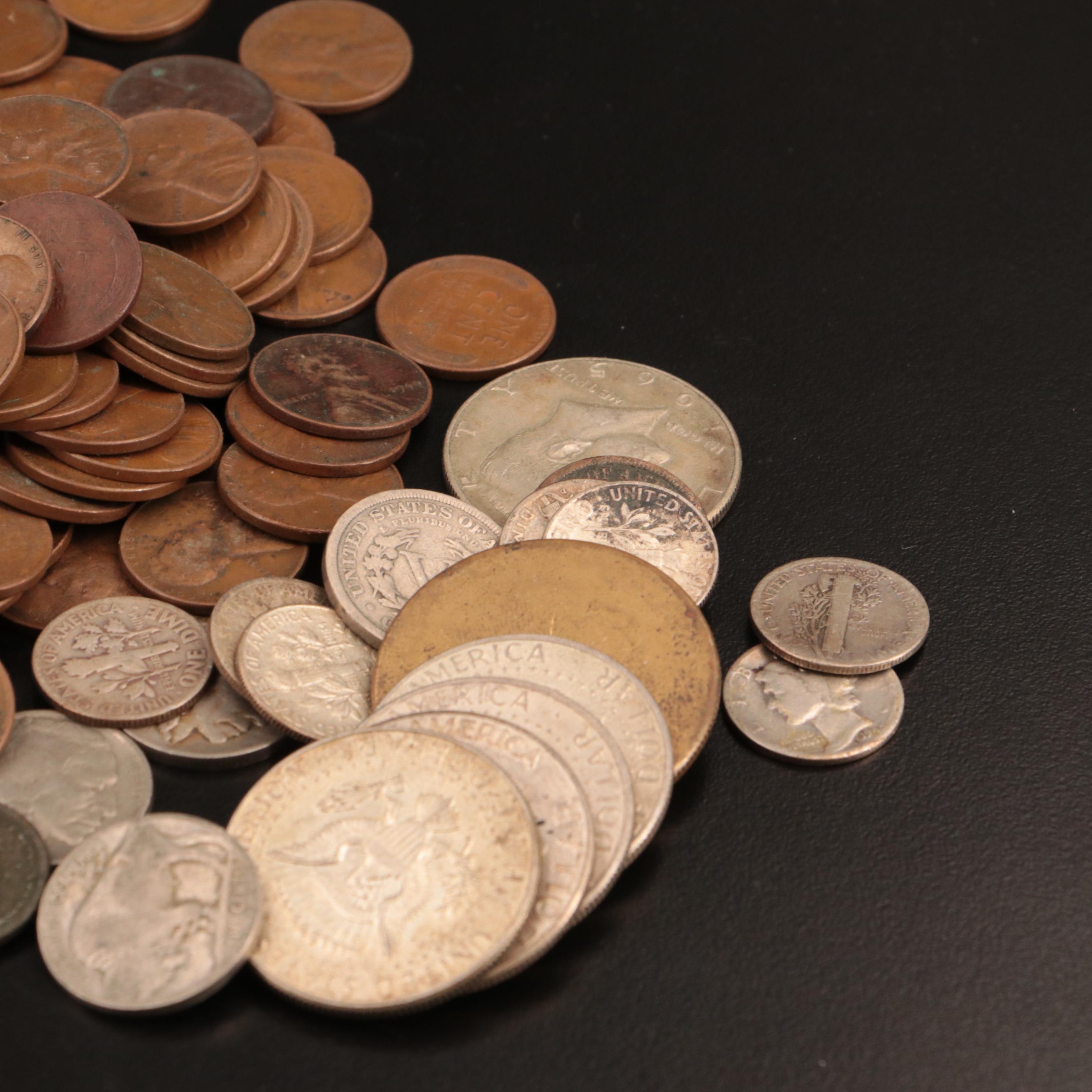 Copper and Silver United States Coins