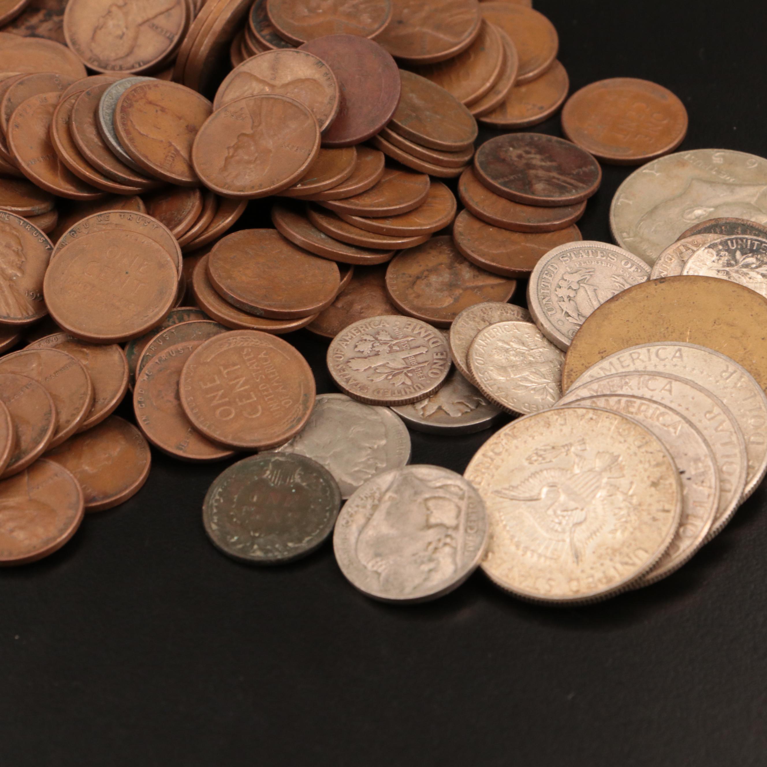Copper and Silver United States Coins