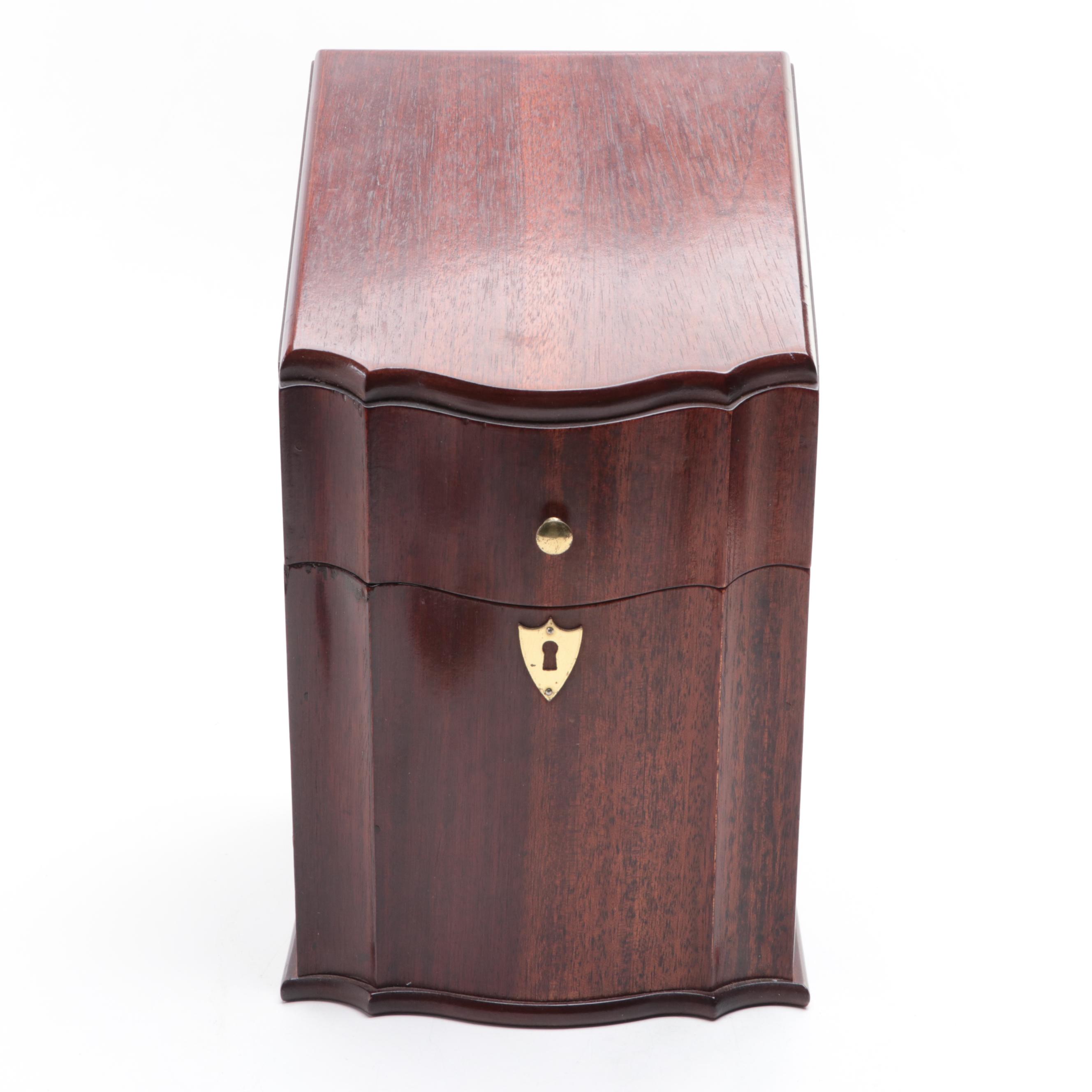 Hepplewhite Style Mahogany Knife Box