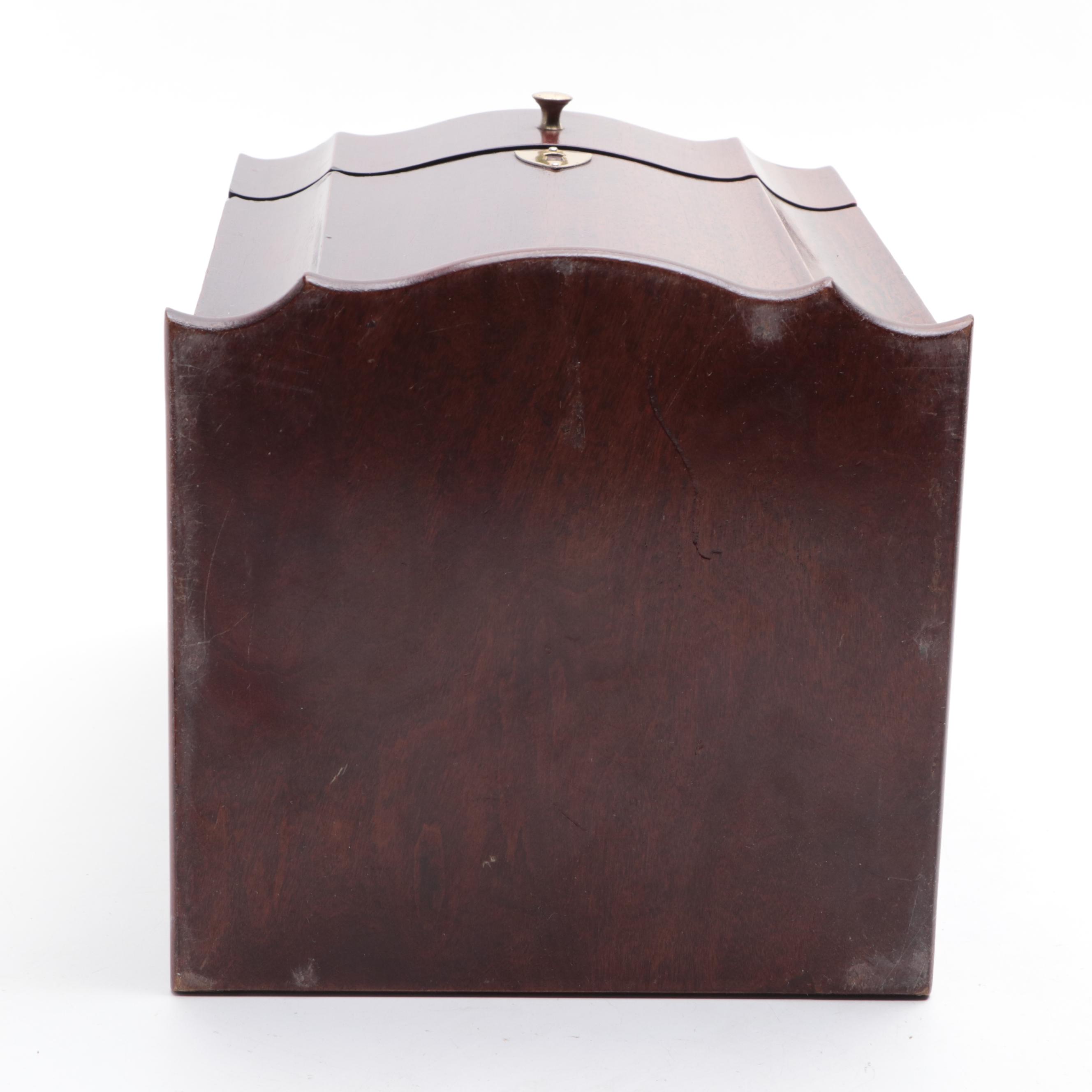 Hepplewhite Style Mahogany Knife Box