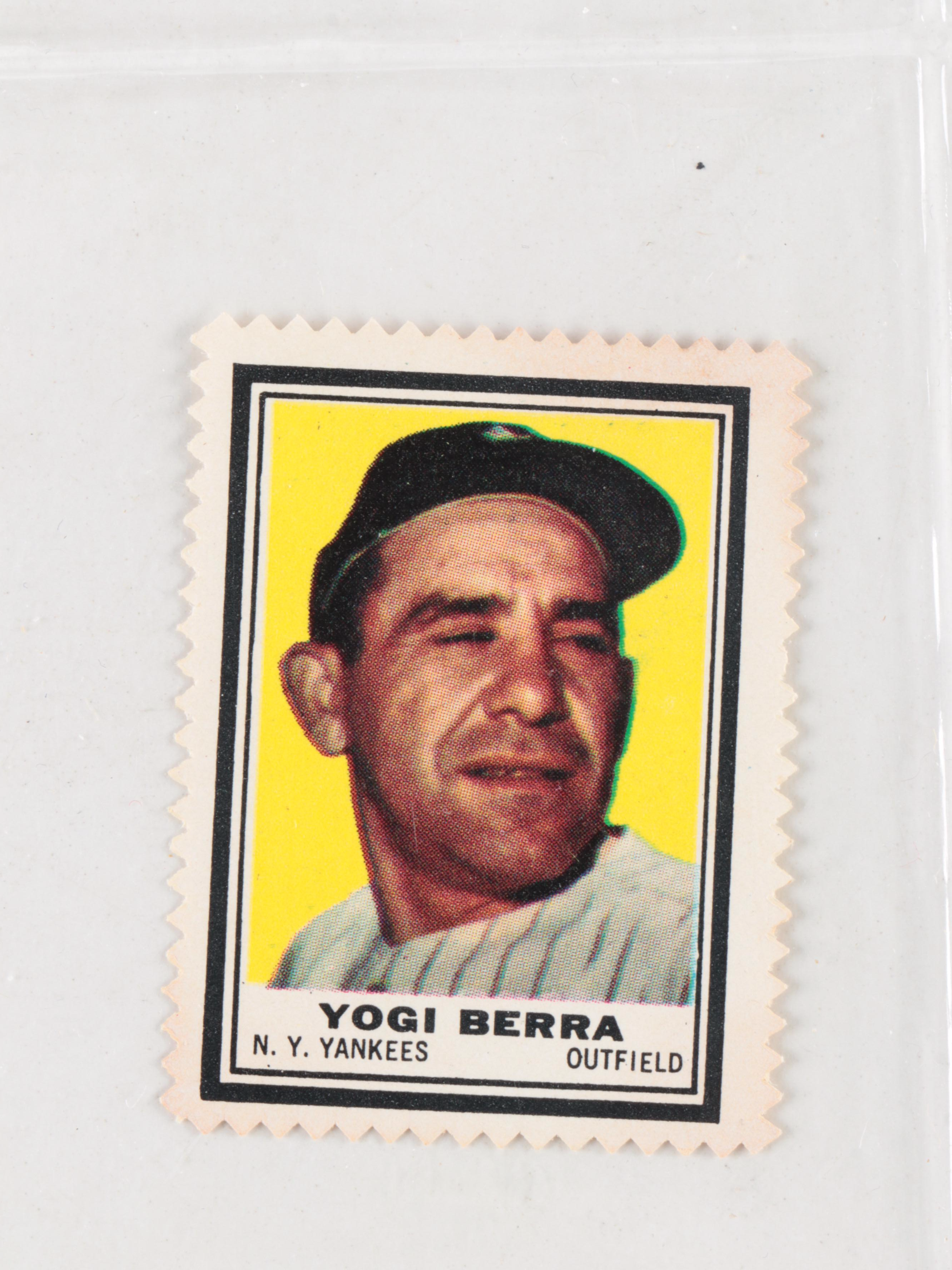 1962 Topps Stamps with Berra, Kaline, Killebrew, Team Stamps and More