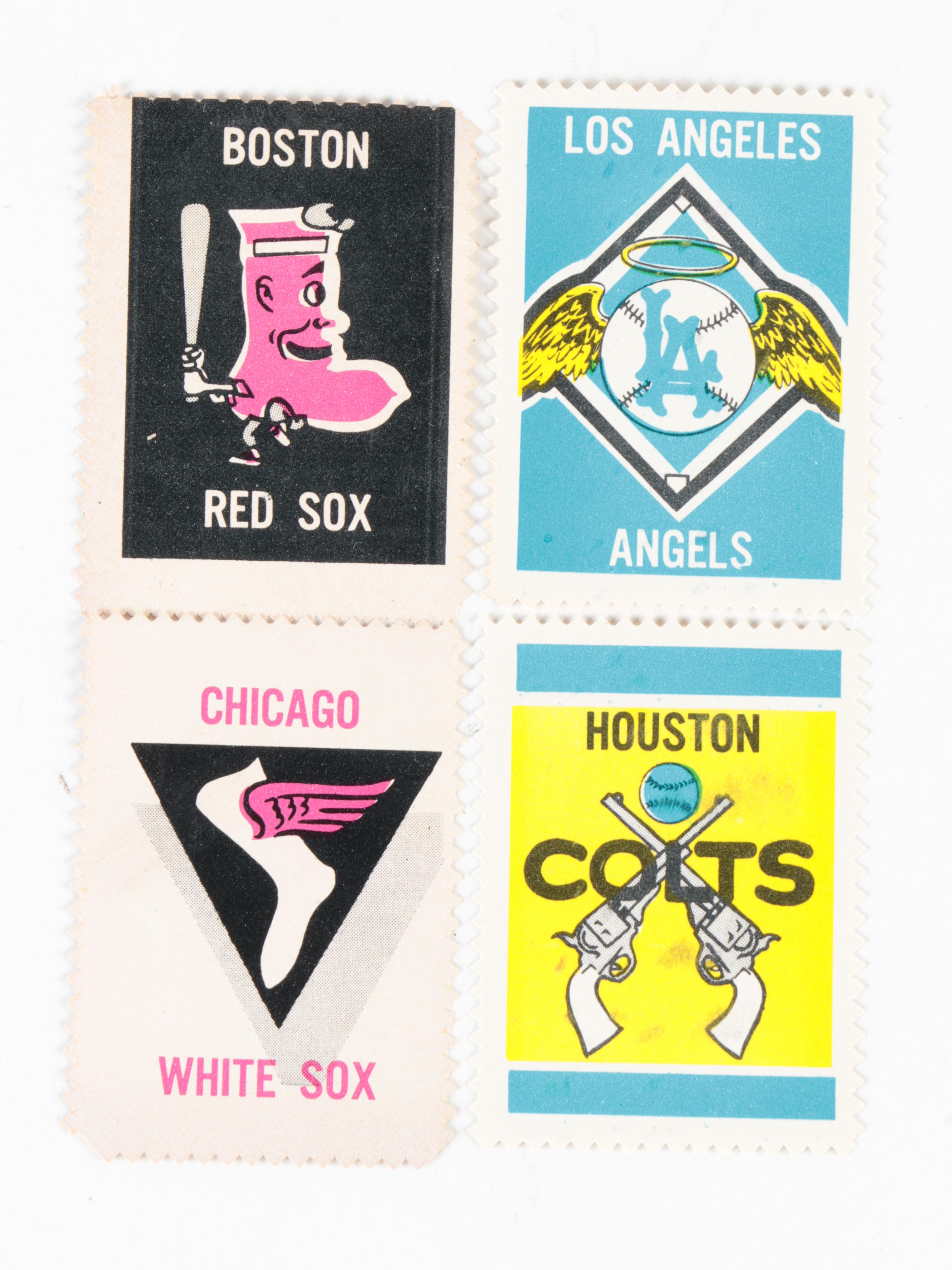 1962 Topps Stamps with Berra, Kaline, Killebrew, Team Stamps and More
