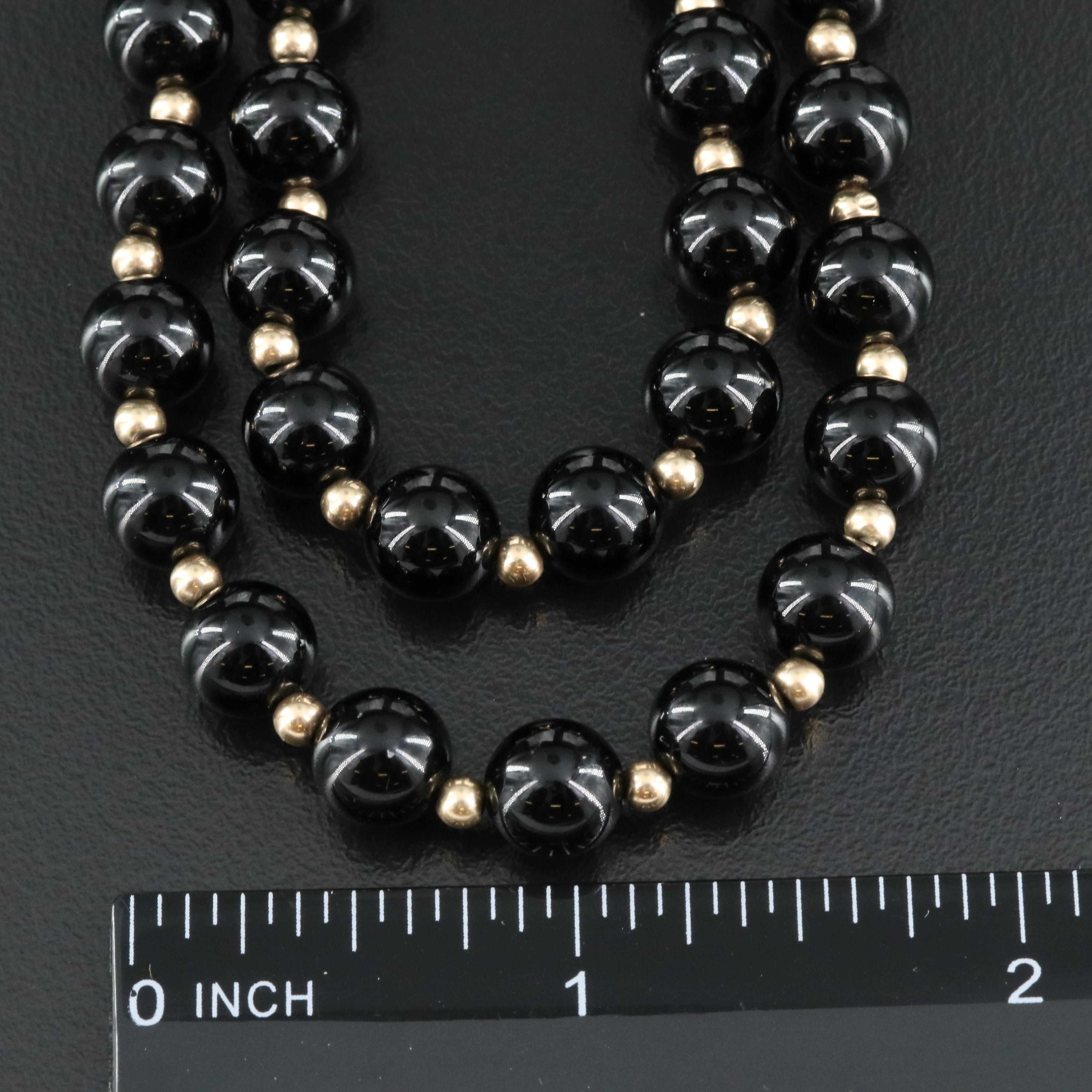 14K Black Onyx Necklace