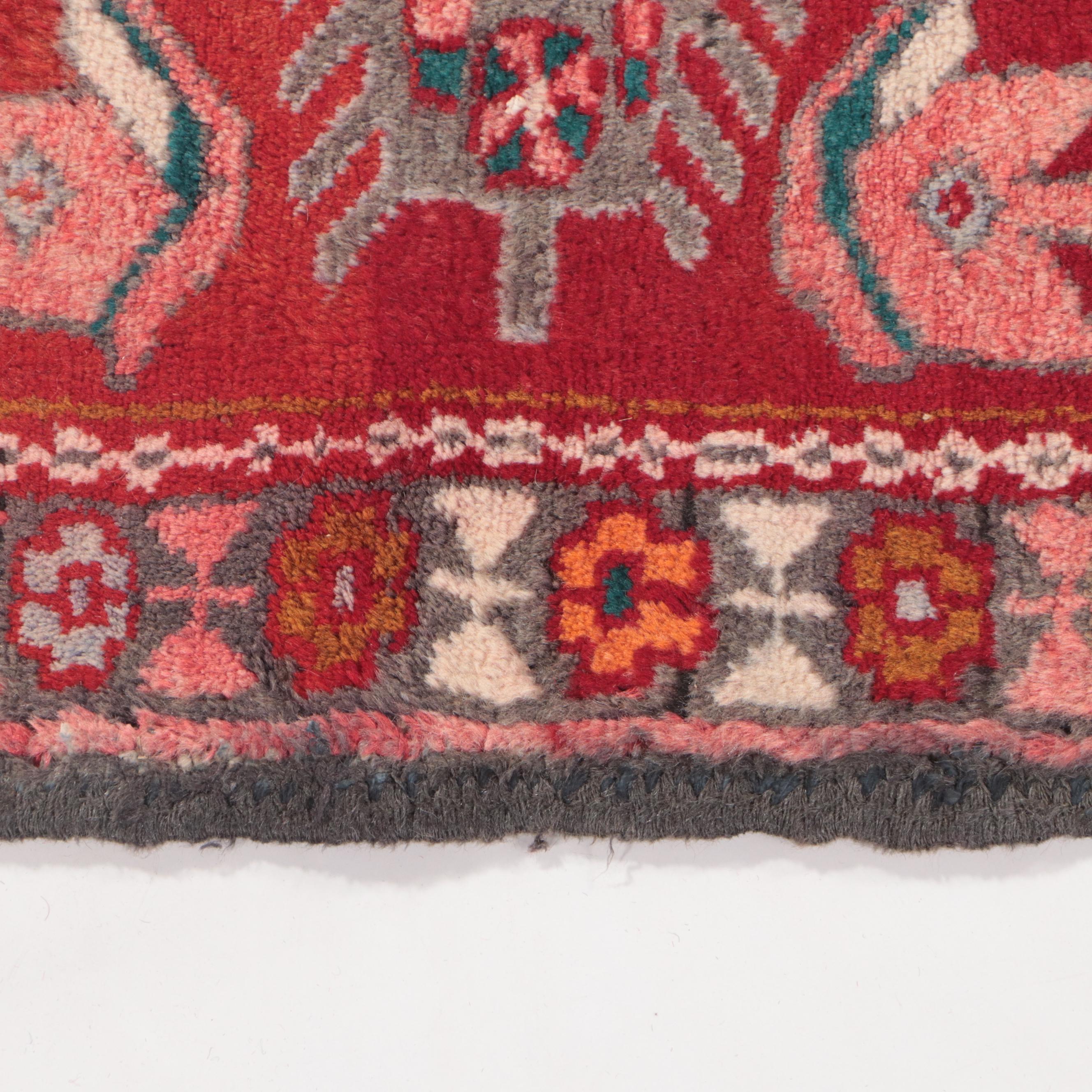 1'11 x 5'4 Hand-Knotted Persian Karaja Carpet Runner