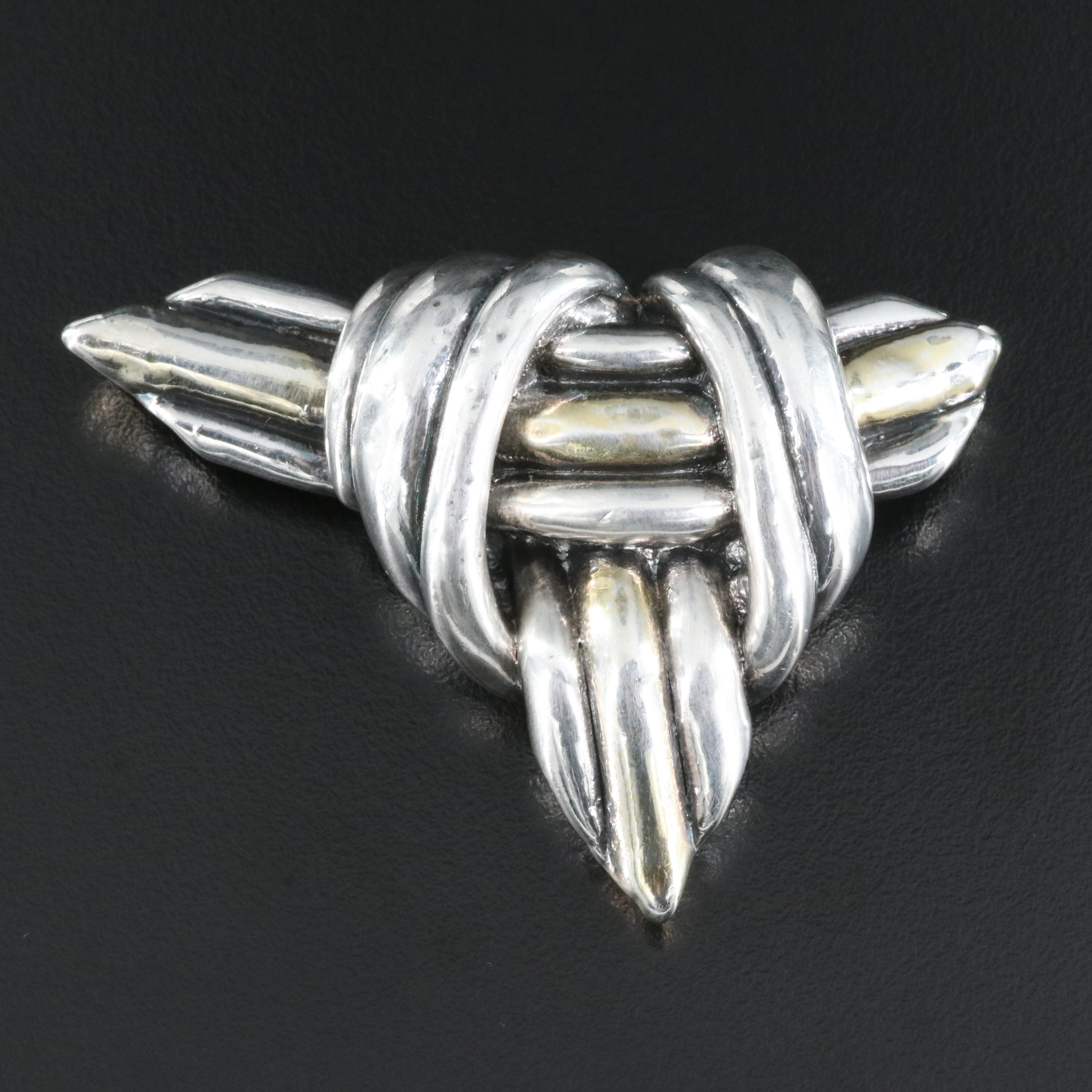 Sterling Converter Brooch