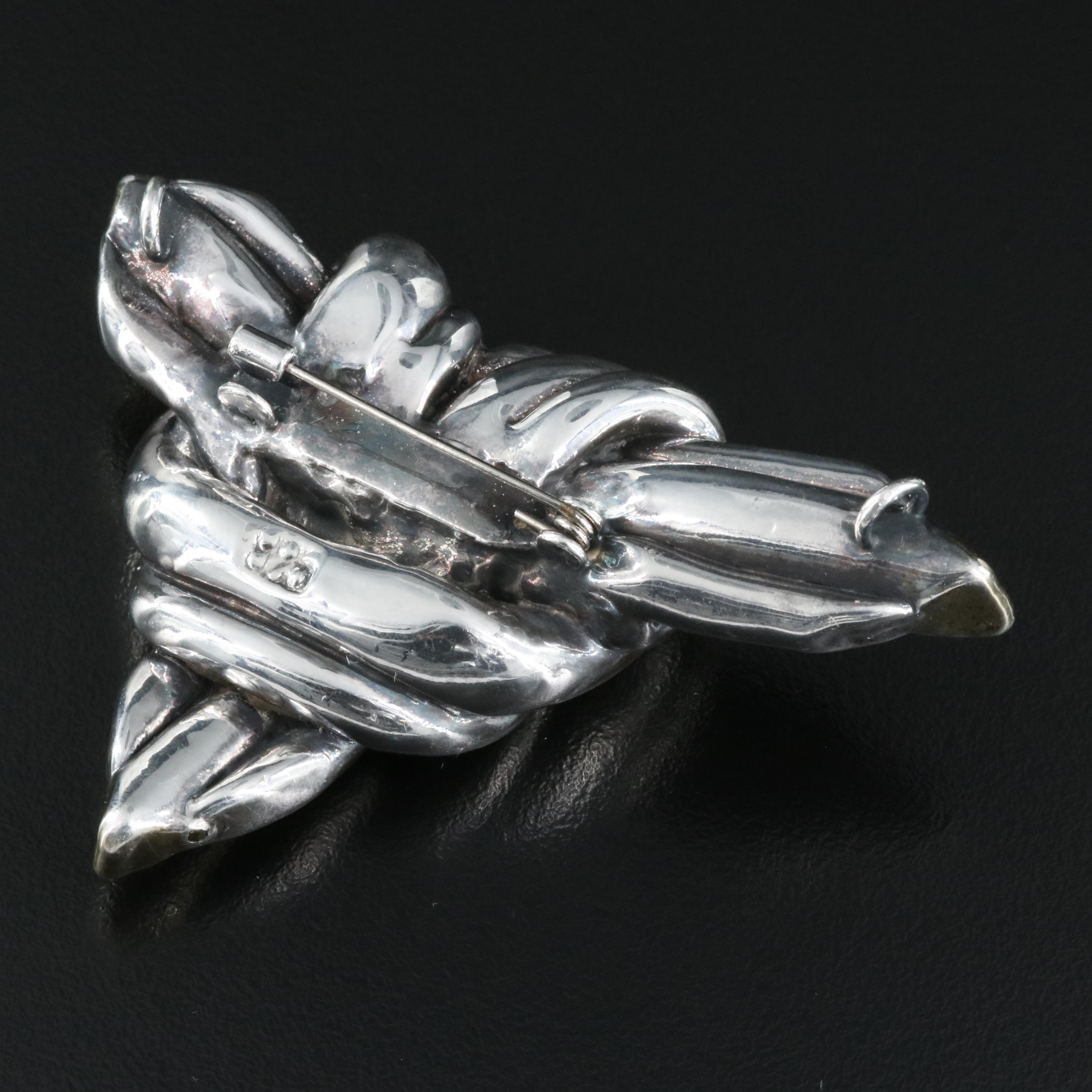 Sterling Converter Brooch