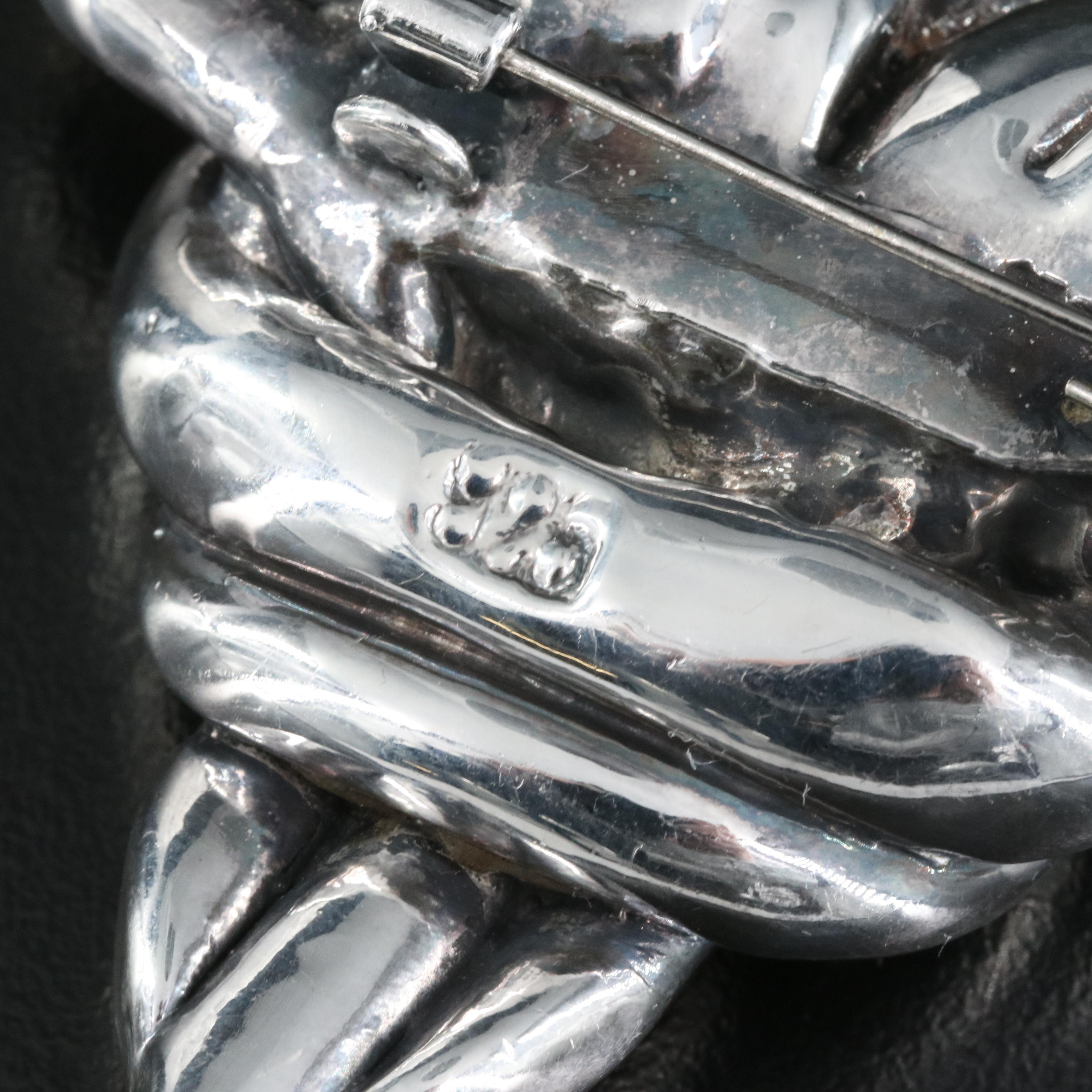 Sterling Converter Brooch