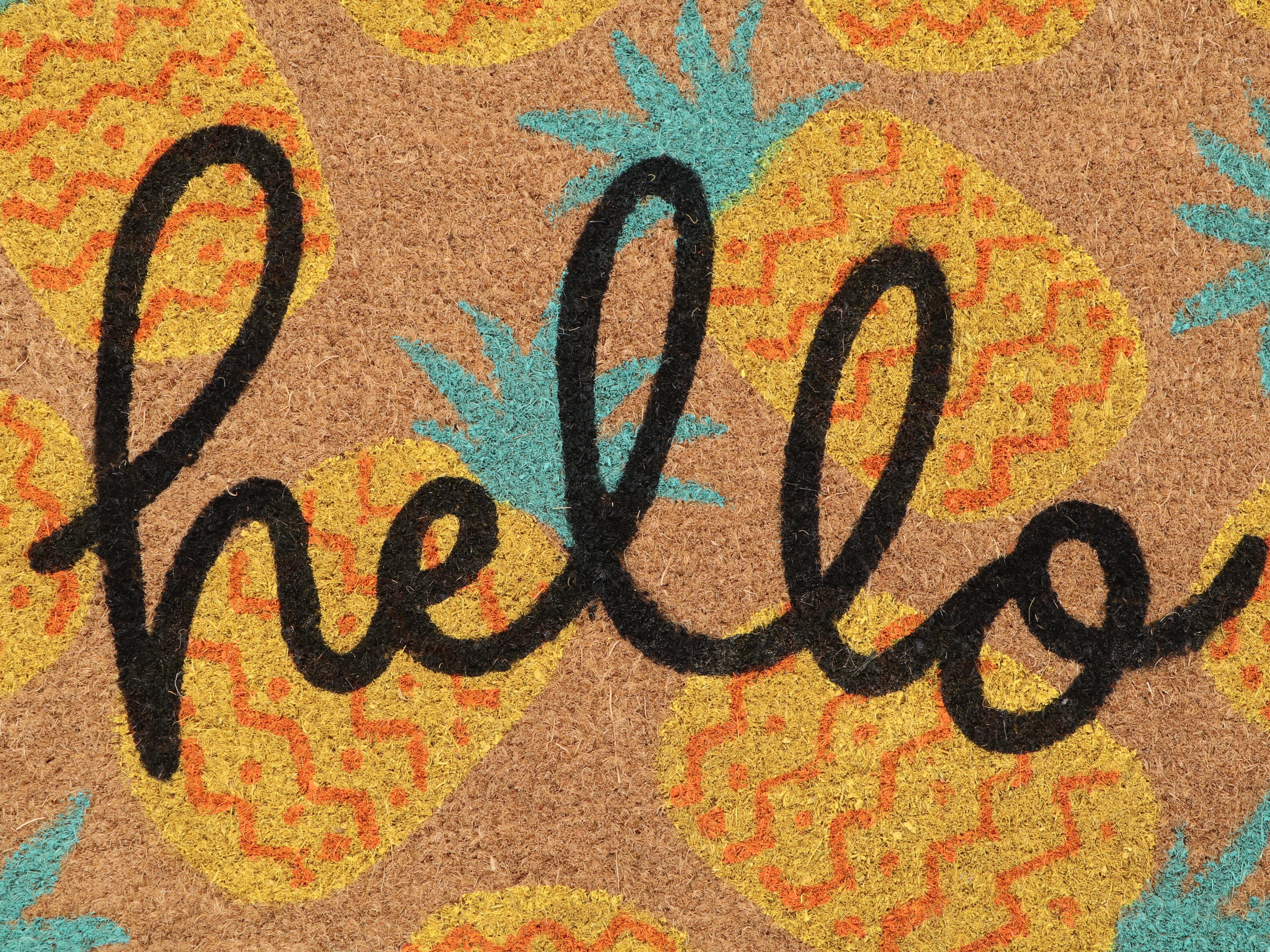 Sun Squad Pineapple Print Doormat