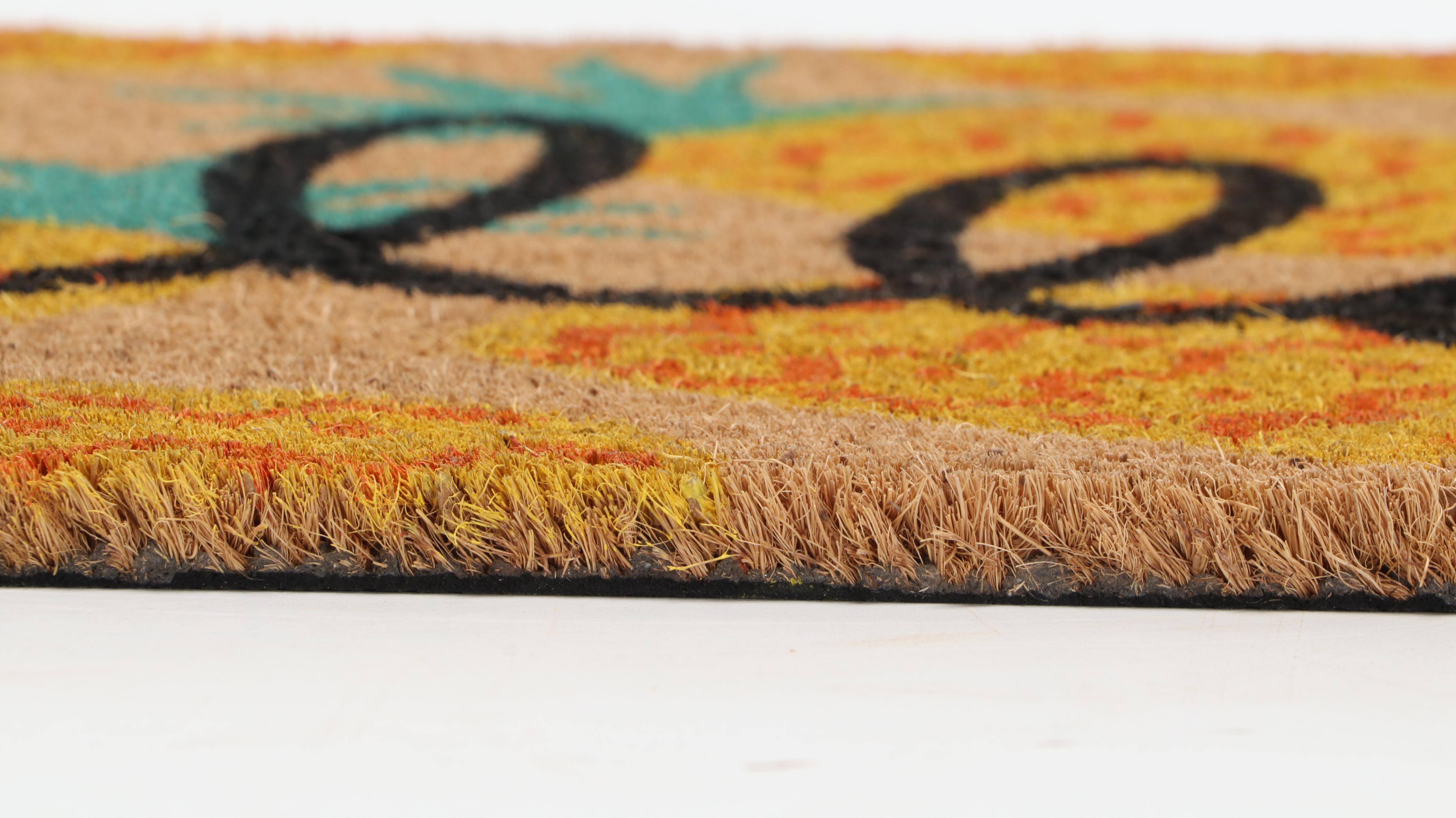 Sun Squad Pineapple Print Doormat