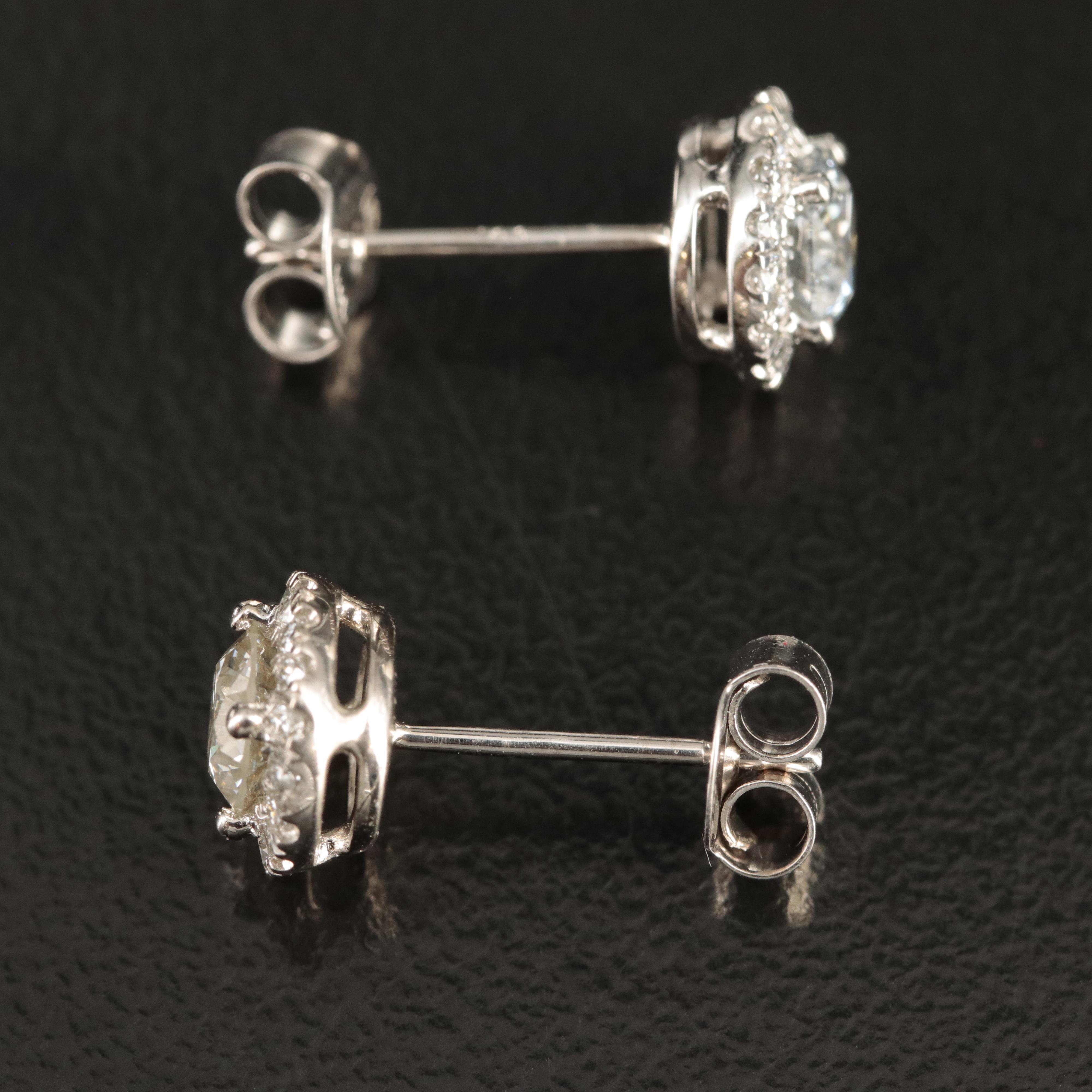 14K 0.99 CTW Lab Grown Diamond Stud Earrings