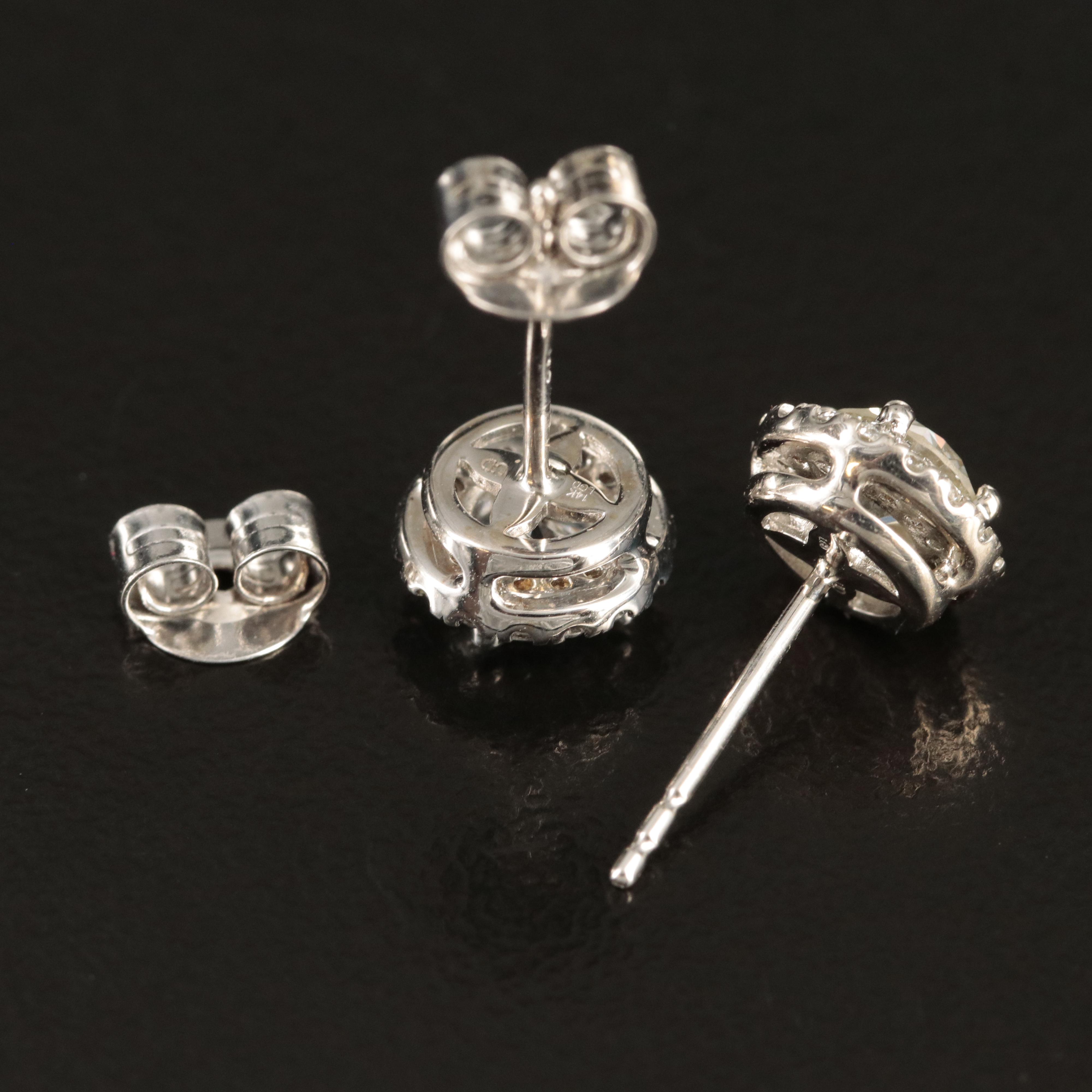 14K 0.99 CTW Lab Grown Diamond Stud Earrings