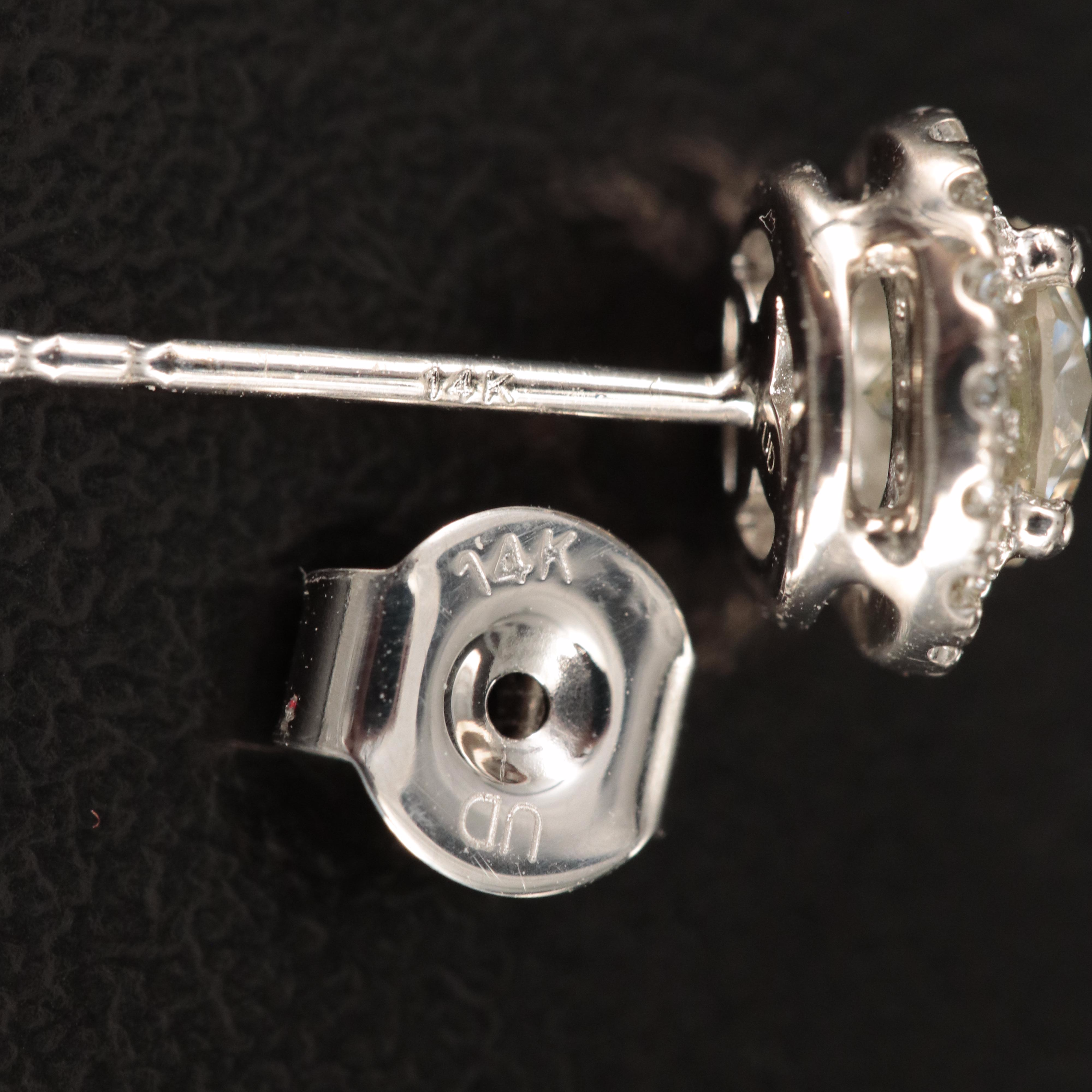 14K 0.99 CTW Lab Grown Diamond Stud Earrings