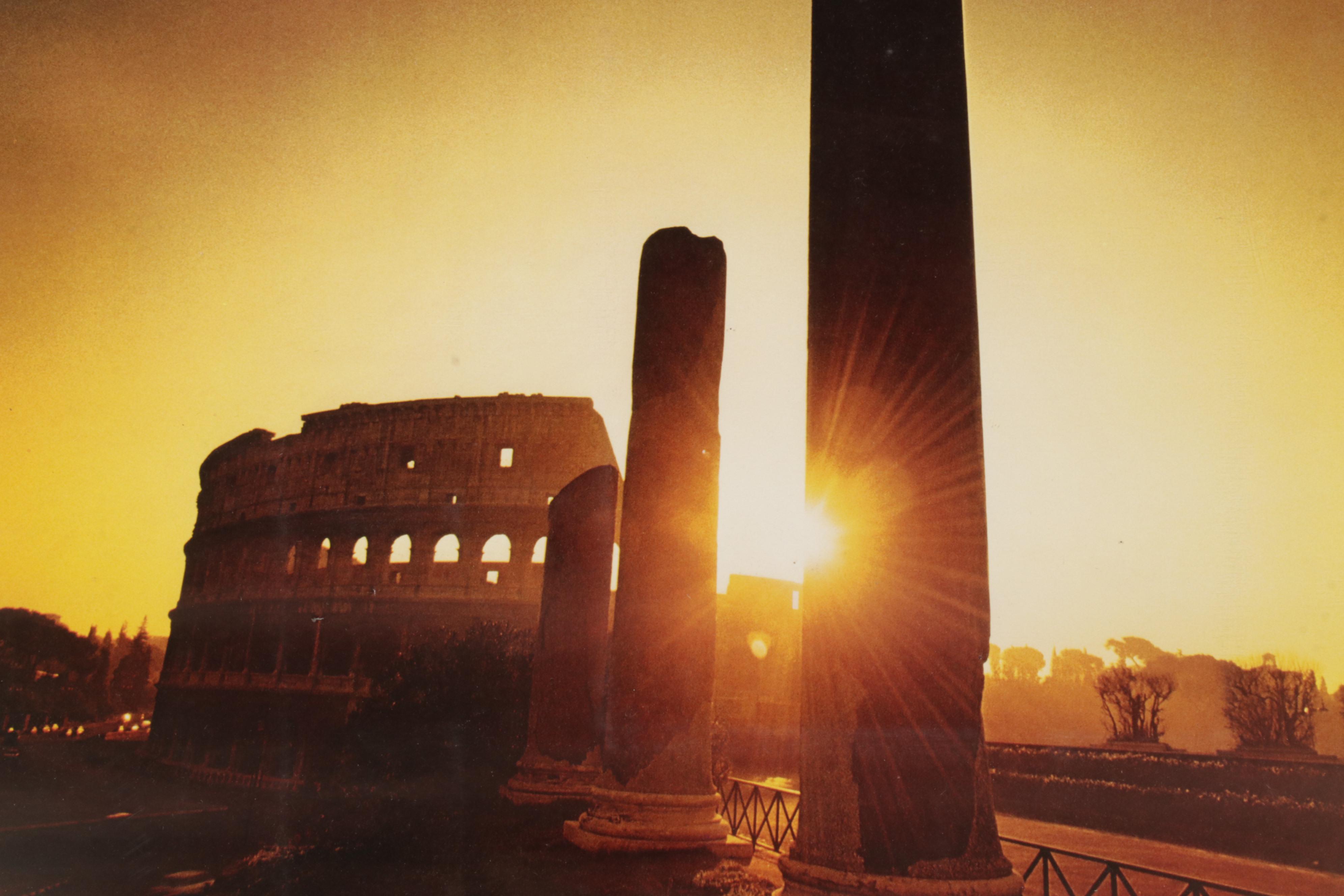 Trans World Airlines Offset Lithograph Posters "Egypt" and "Italy," 1973