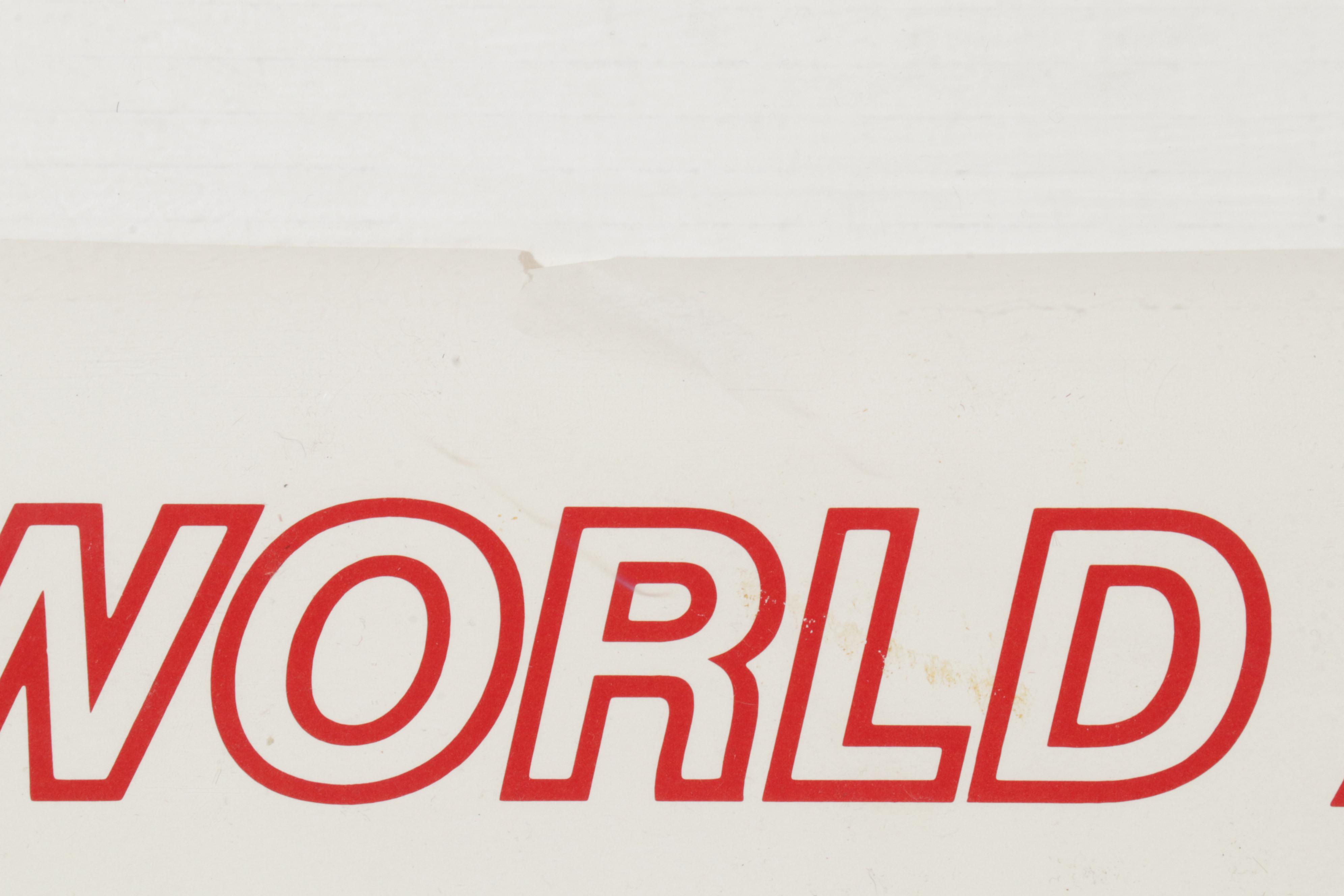 Trans World Airlines Offset Lithograph Posters "Egypt" and "Italy," 1973